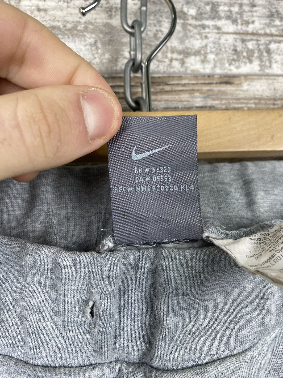 Nike × Vintage Mens Vintage Nike sweatpants 90s swoosh logo joggers rare Size US 36 / EU 52 - 9 Thumbnail
