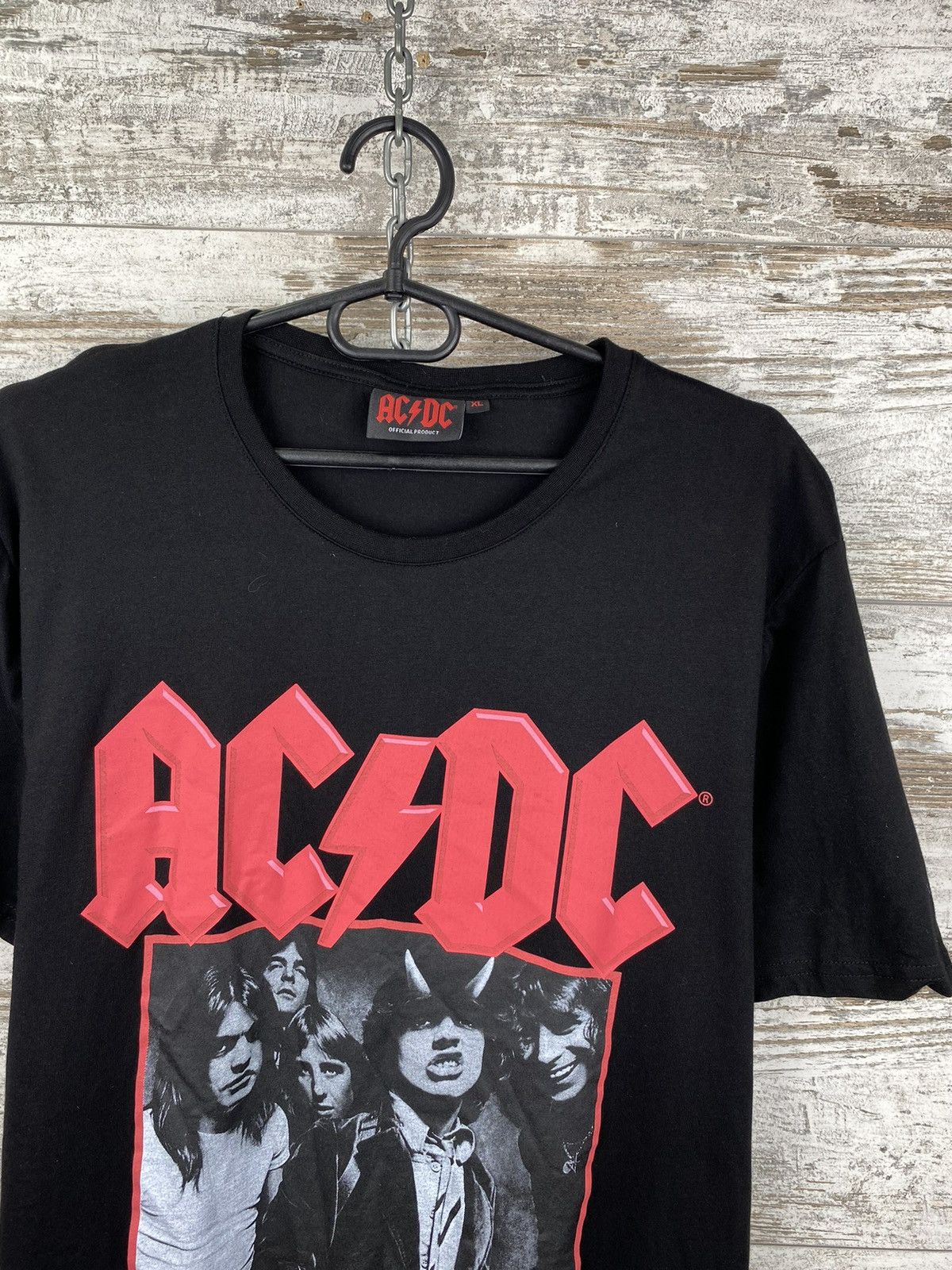 AC/DC × Vintage Mens Vintage AC/DC T Shirt rock band tee Size US XL / EU 56 / 4 - 2 Thumbnail