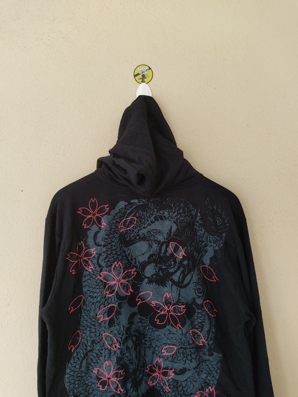 Japanese Brand × Vintage DRAGON MOTIVES SUKAJAN BLACK HOODIE Size US L / EU 52-54 / 3 - 2 Thumbnail