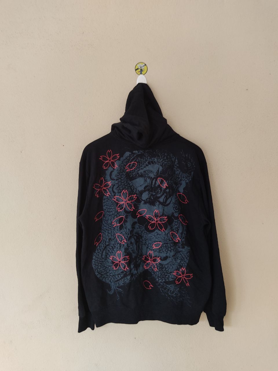 Japanese Brand × Vintage DRAGON MOTIVES SUKAJAN BLACK HOODIE Size US L / EU 52-54 / 3 - 1 Thumbnail