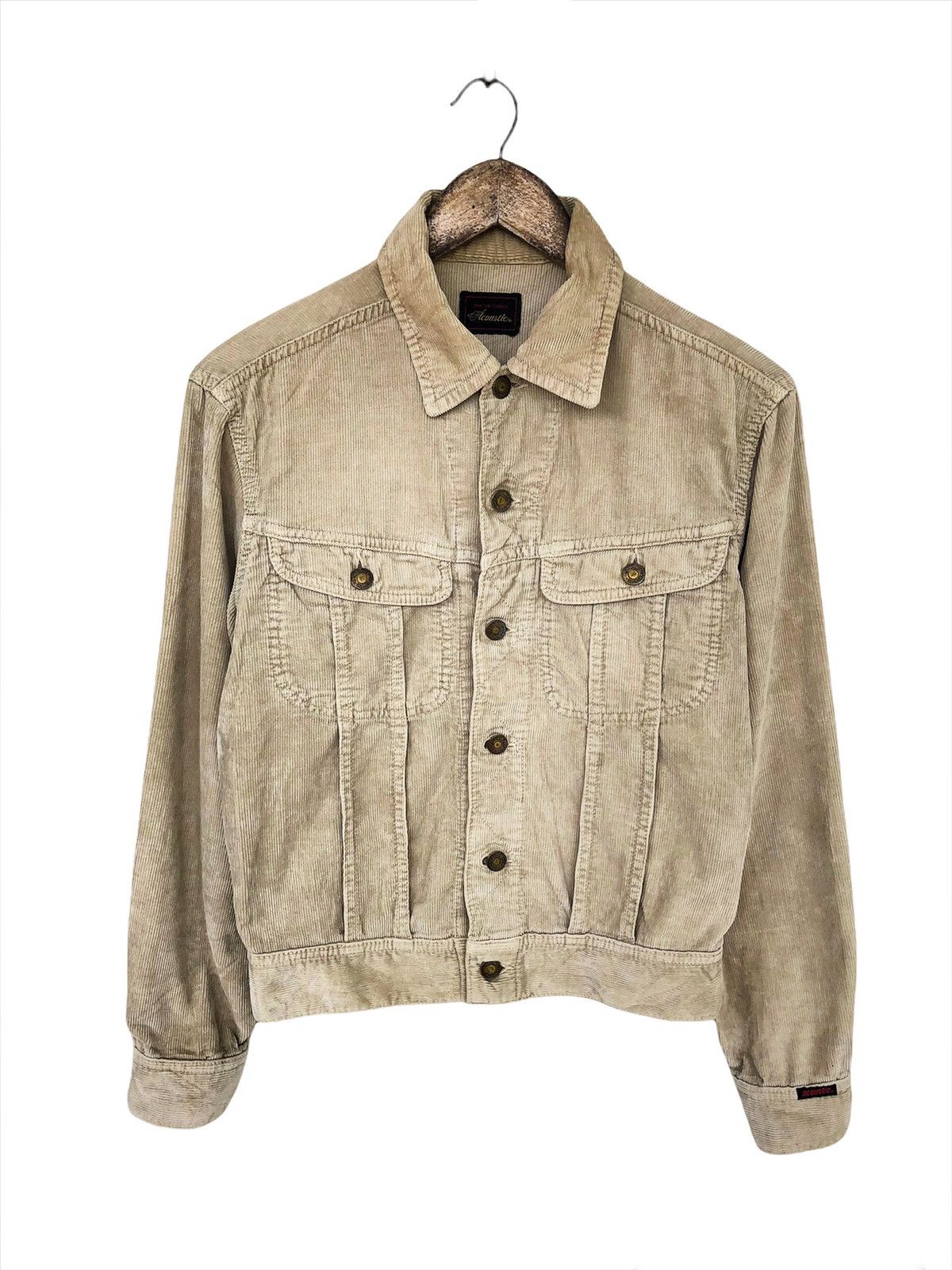 Tenderloin RARE🔥90s Acoustic 🇯🇵 Type 3 Velvet Trucker Jacket Size US S / EU 44-46 / 1 - 2 Thumbnail