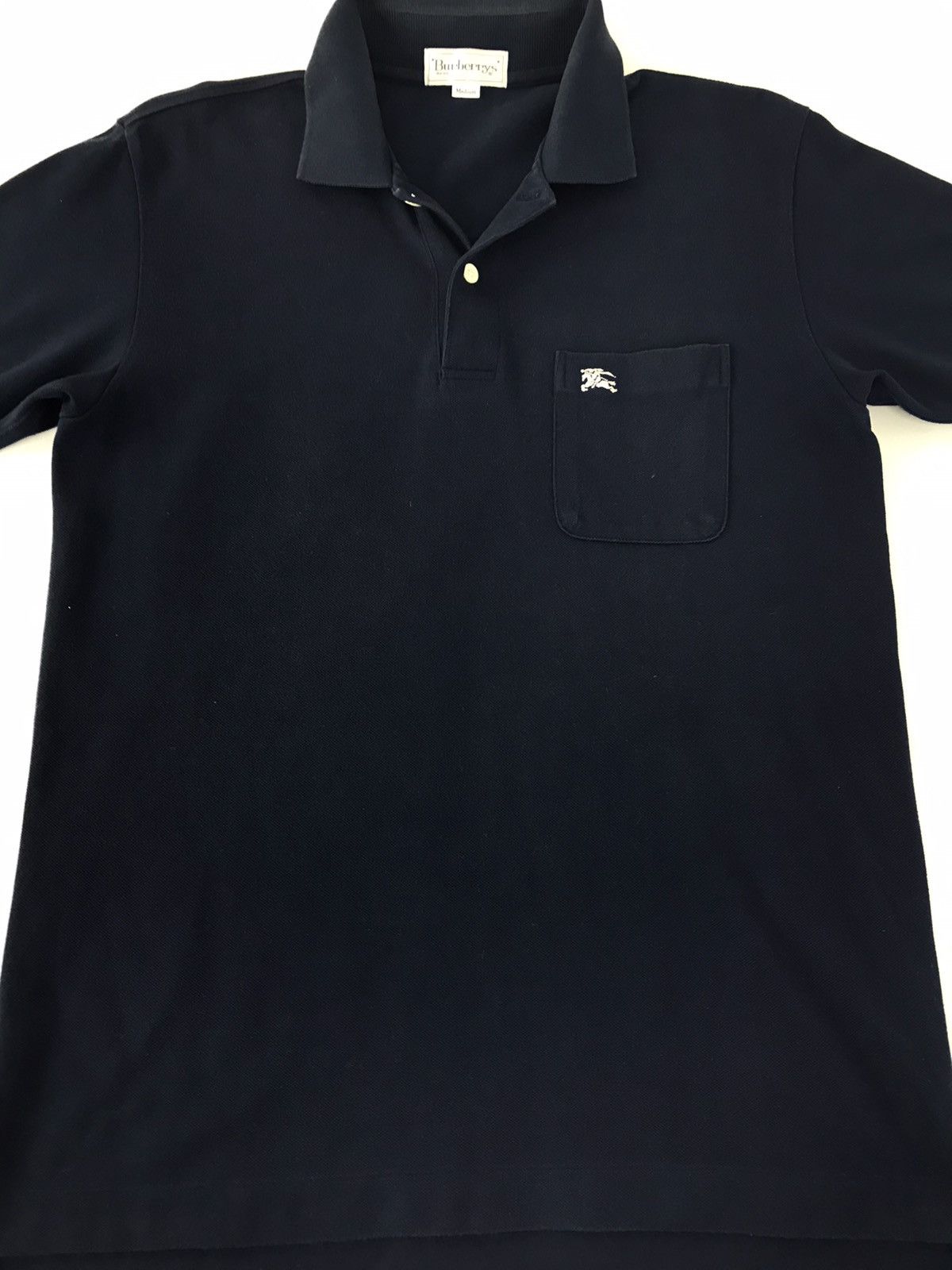 Burberry Burberrys Simple Singgle Pocket Logo Polo Tee Size US M / EU 48-50 / 2 - 3 Thumbnail