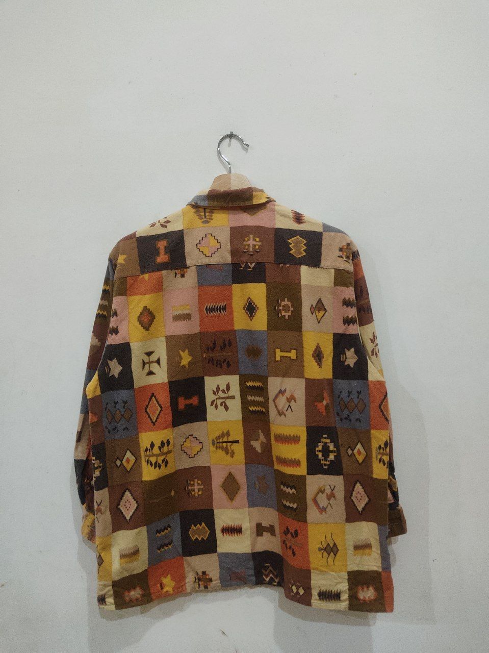 Japanese Brand × Vintage Vintage Real Green Patchwork Shirt Size US L / EU 52-54 / 3 - 2 Thumbnail