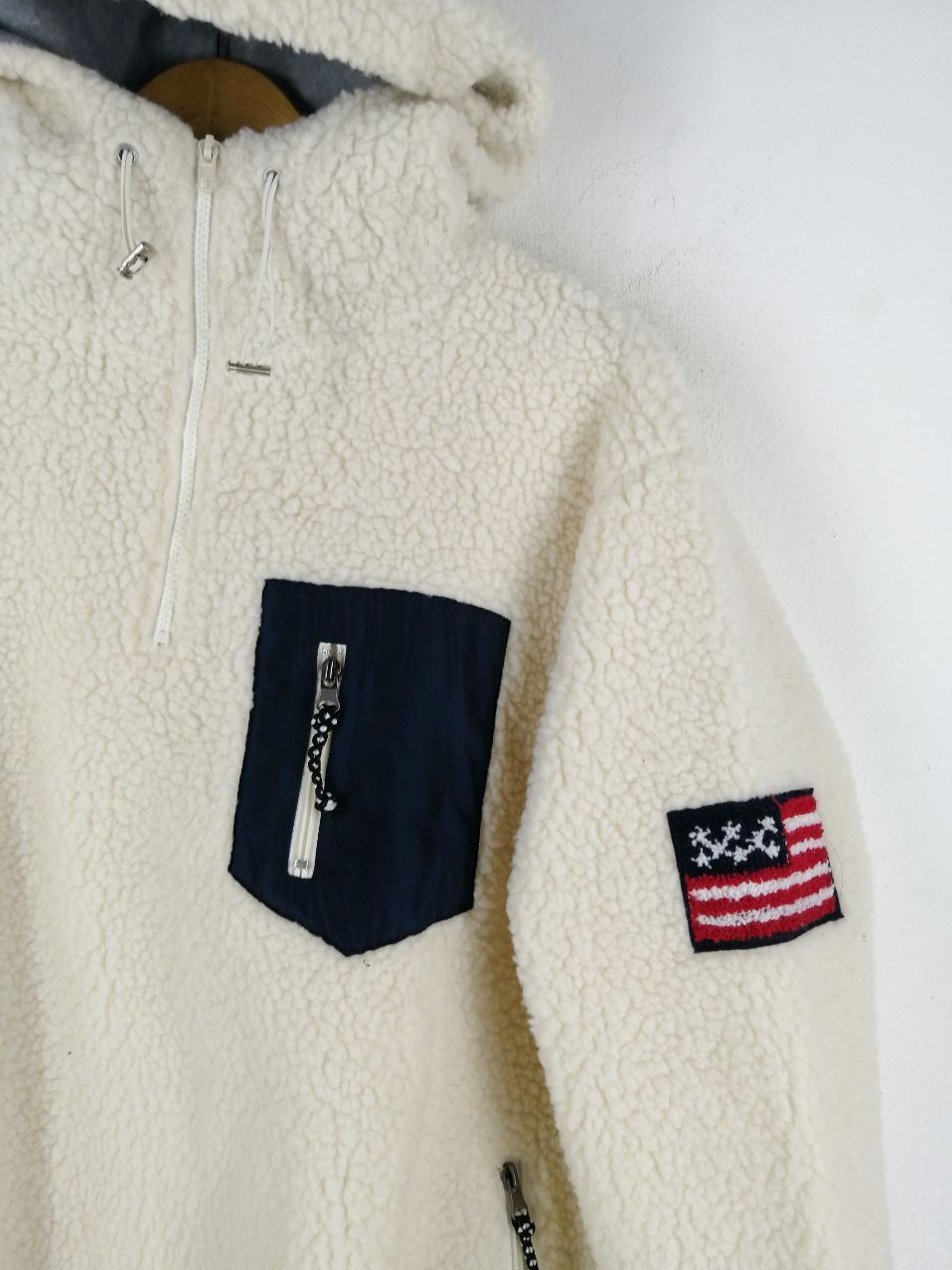 Japanese Brand Hotping Fleece Hoodie With American Flag Hoodie Size US L / EU 52-54 / 3 - 4 Thumbnail