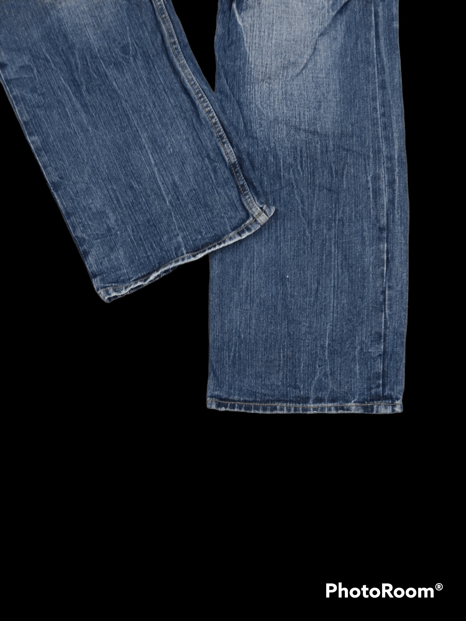Japanese Brand FLARE🔥WASHED BLUE UJ DENIM PANTS Size US 32 / EU 48 - 5 Thumbnail