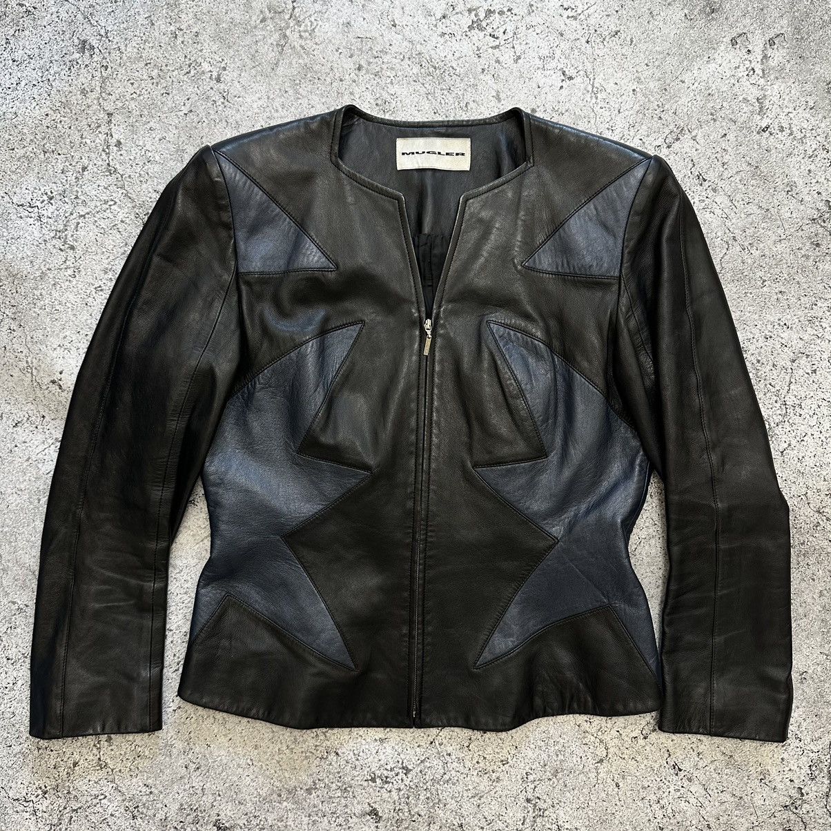 Avant Garde Iconic MUGLER Leather Lamb Jacket Blazer | Grailed