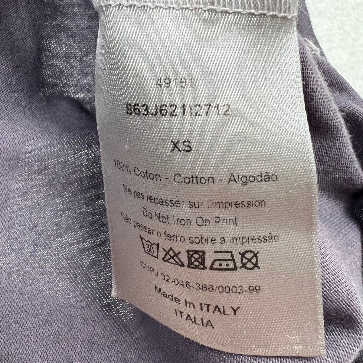 Dior Christian Dior Atelier Purple Dyed T Shirt Size US XS / EU 42 / 0 - 5 Thumbnail