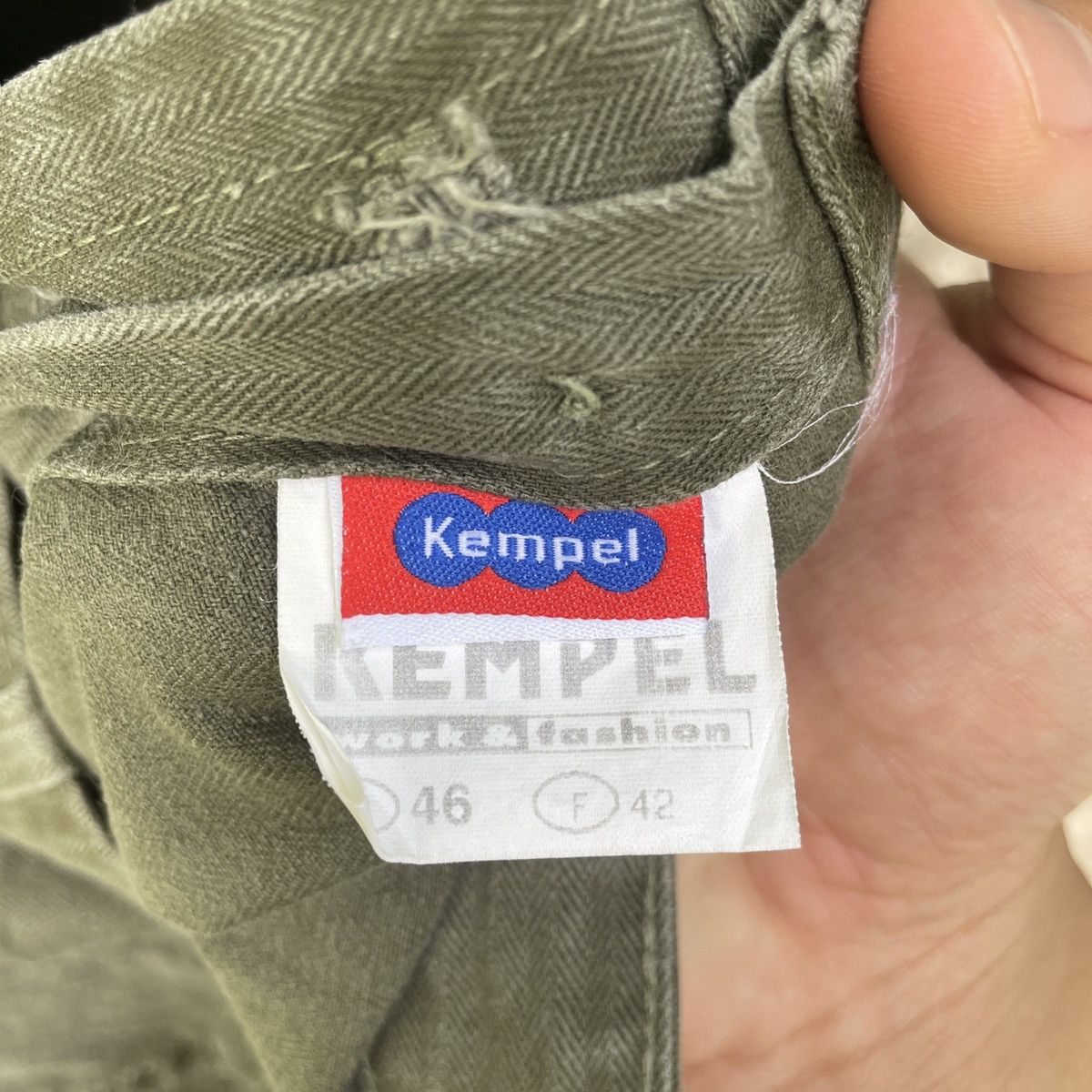 Designer × Other Vintage KEMPEL Fly Button Faded distreesed Trousers Pants Size US 30 / EU 46 - 6 Thumbnail