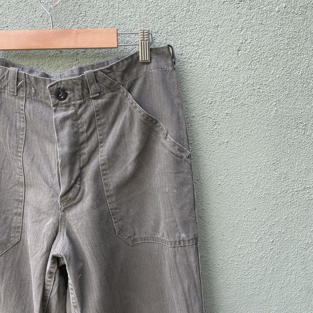 Designer × Other Vintage KEMPEL Fly Button Faded distreesed Trousers Pants Size US 30 / EU 46 - 3 Thumbnail