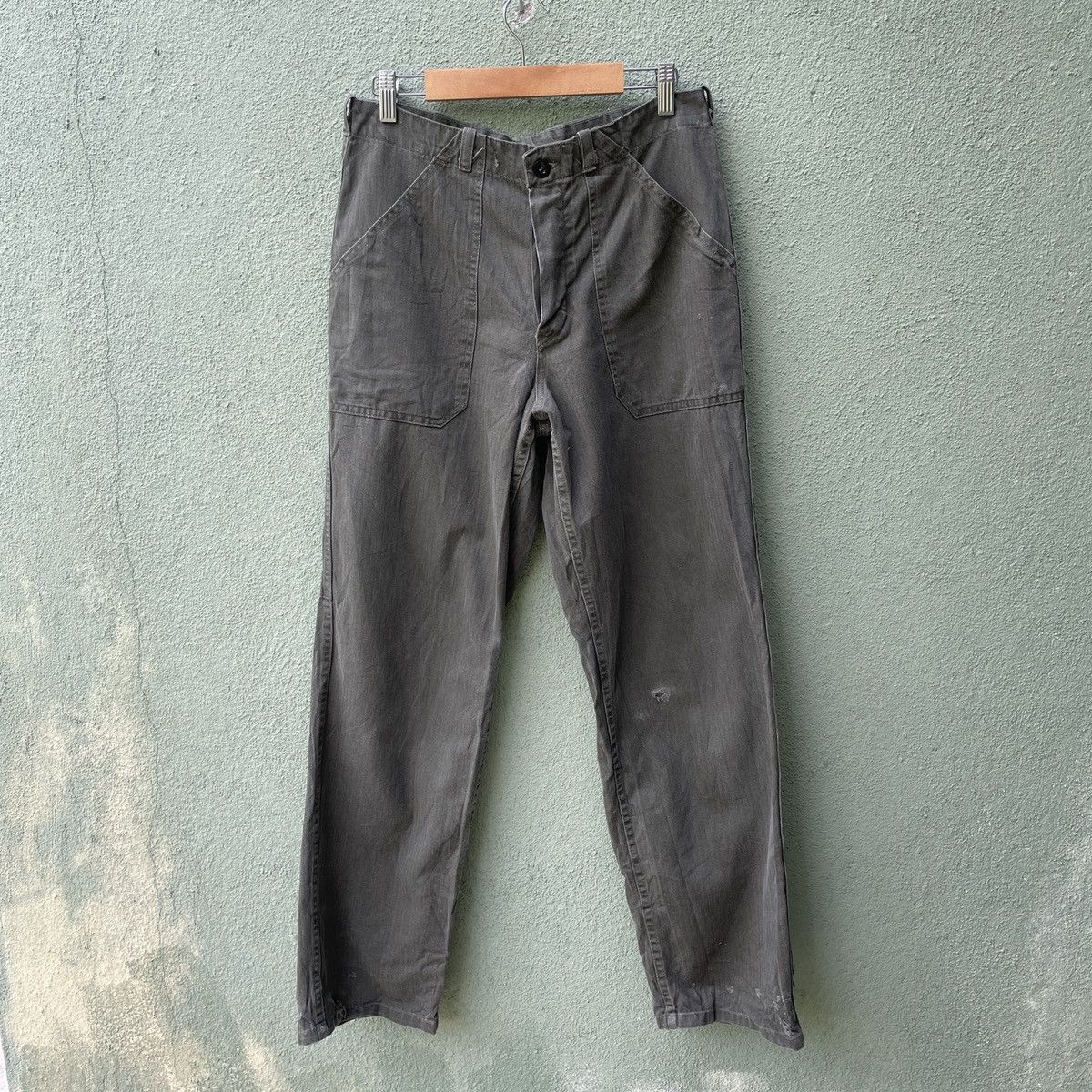 Designer × Other Vintage KEMPEL Fly Button Faded distreesed Trousers Pants Size US 30 / EU 46 - 1 Thumbnail