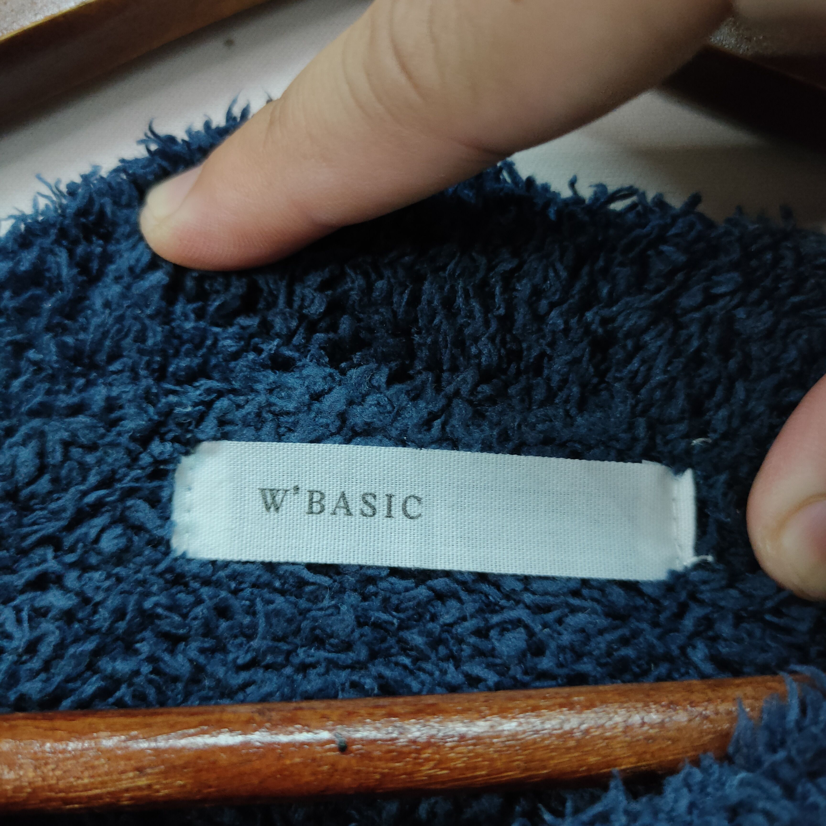 Japanese Brand × Other Vintage W’Basic Shag Shaggy Fur Striped Knitwear Japan Size US M / EU 48-50 / 2 - 7 Thumbnail