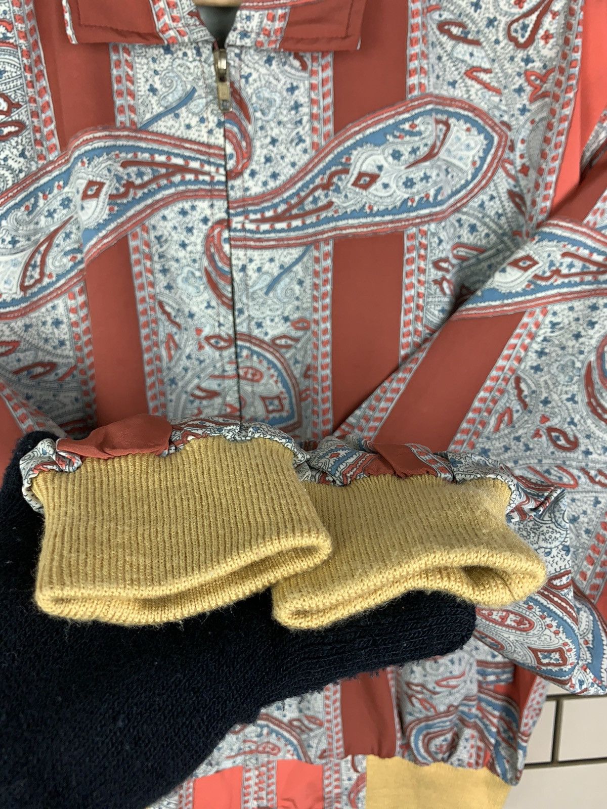 Japanese Brand × Vintage Vintage Japanese Brand Feminine Bandana Bomber Jacket Size US M / EU 48-50 / 2 - 11 Thumbnail