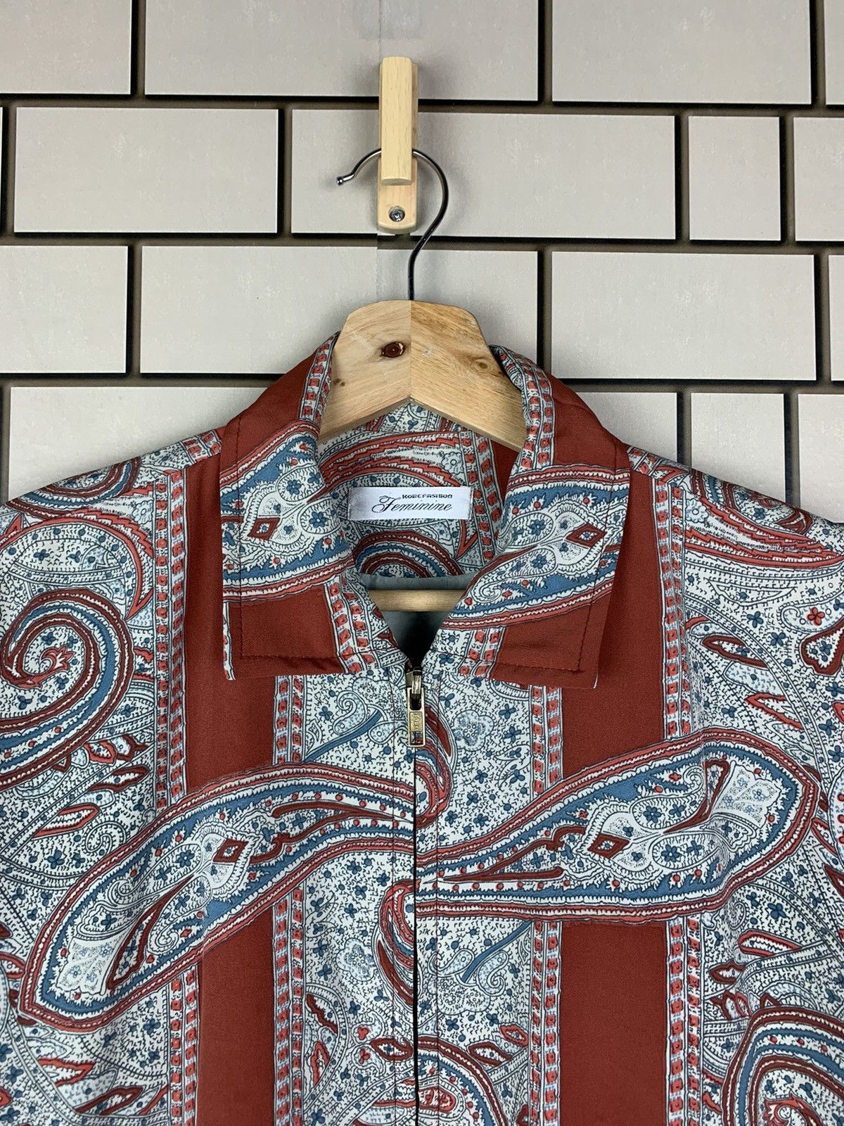 Japanese Brand × Vintage Vintage Japanese Brand Feminine Bandana Bomber Jacket Size US M / EU 48-50 / 2 - 4 Thumbnail