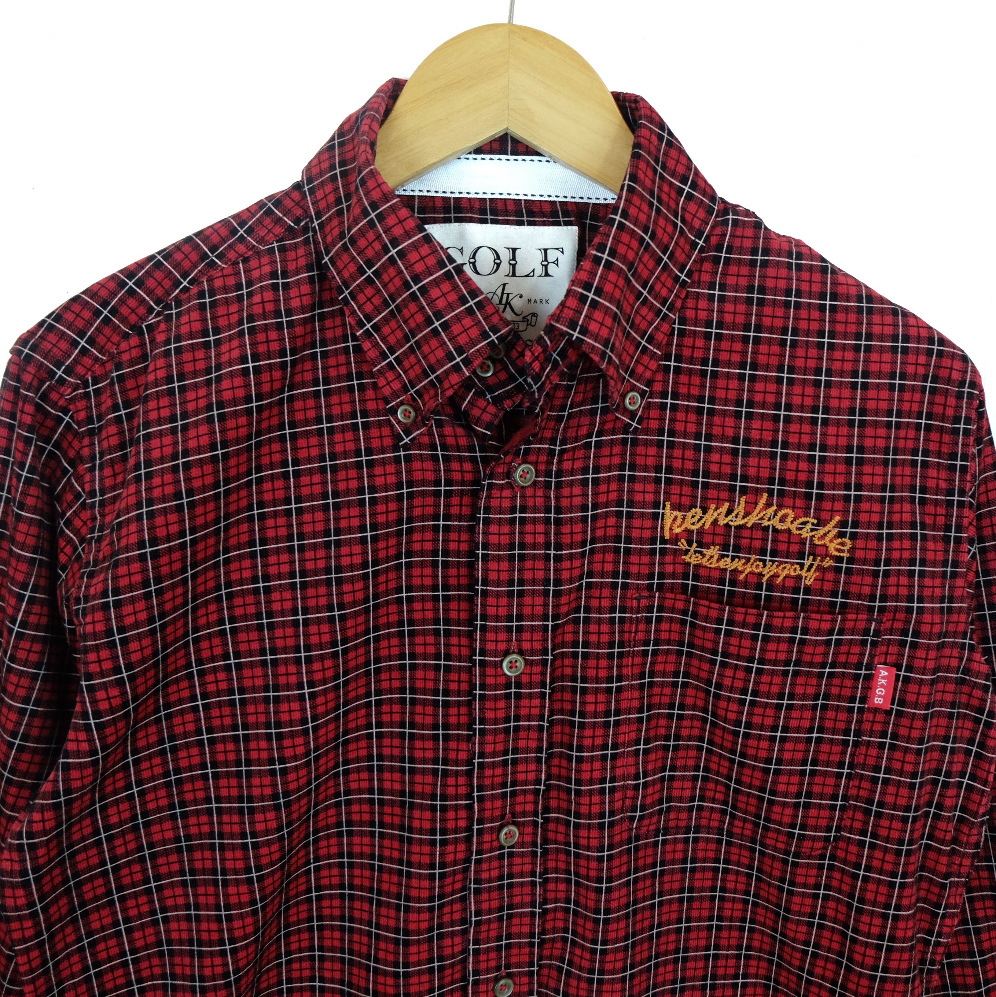 Japanese Brand KENSHO ABE AKGB Button Up Shirt Golf Style Size US M / EU 48-50 / 2 - 3 Thumbnail