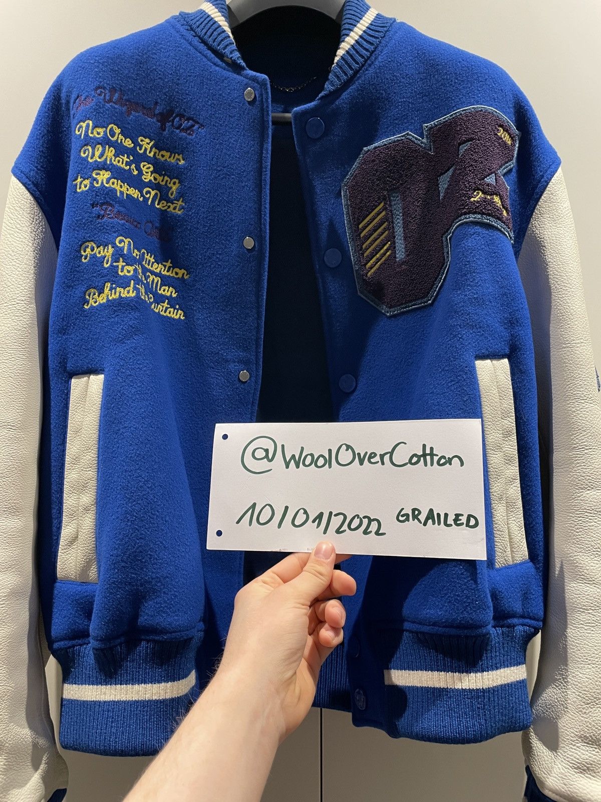 Louis Vuitton × Virgil Abloh LV SS19 Wizard Of Oz Varsity Jacket Plain Rainbow Size US M / EU 48-50 / 2 - 3 Thumbnail