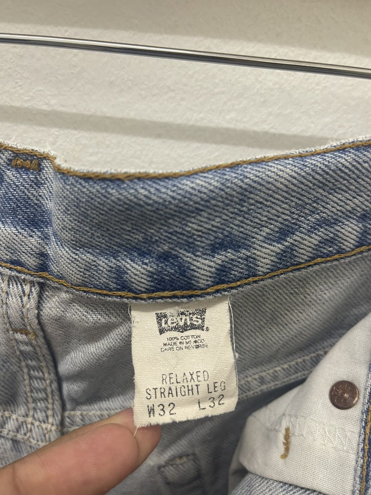 Levi's Rare Vintage LEVIS Relaxed Straight Leg Thrashed Grunge Size US 32 / EU 48 - 7 Thumbnail