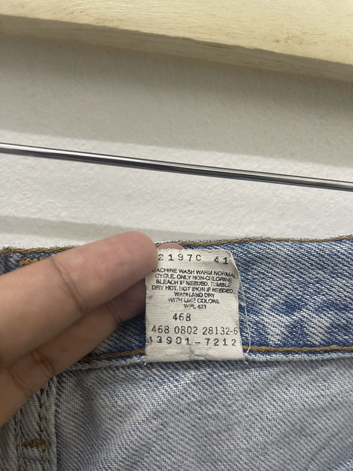 Levi's Rare Vintage LEVIS Relaxed Straight Leg Thrashed Grunge Size US 32 / EU 48 - 8 Thumbnail