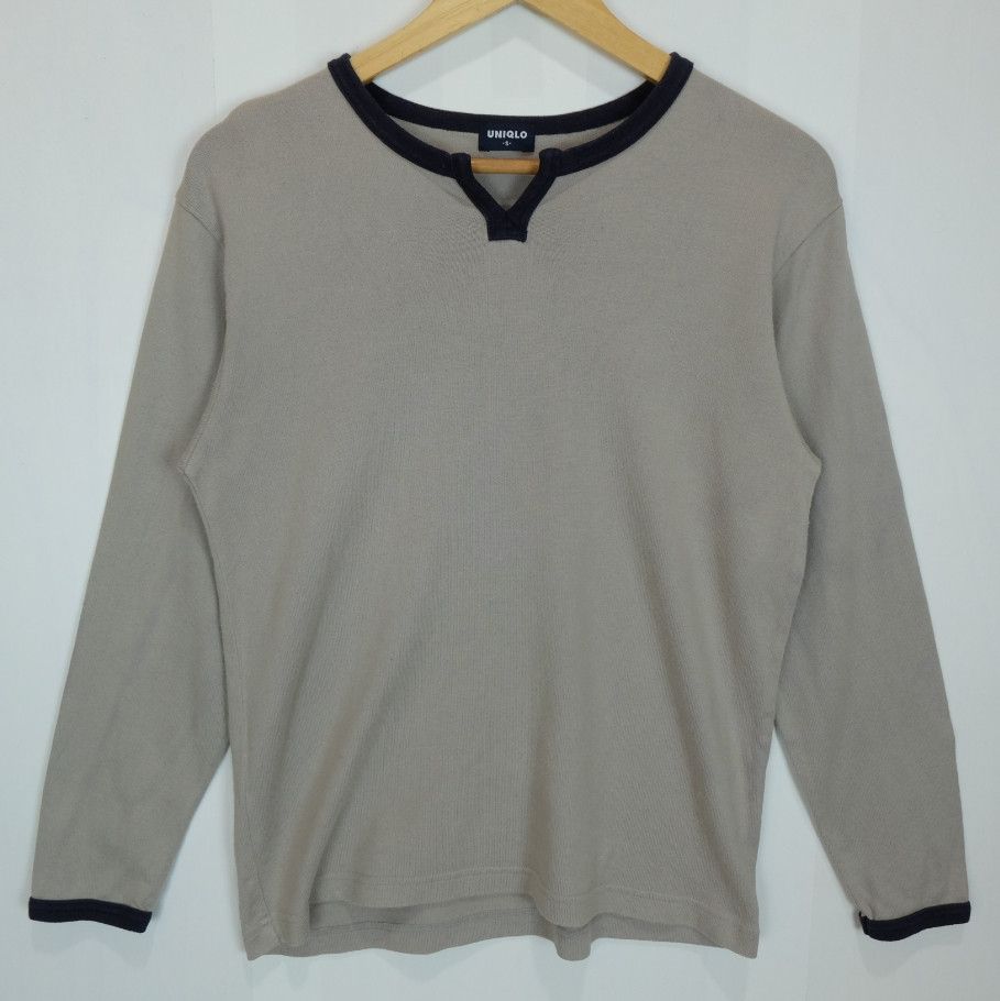 Japanese Brand × Uniqlo × Vintage Vintage 90's UNIQLO Green Plain Sweater Sweatshirts Jumper Size US S / EU 44-46 / 1 - 2 Thumbnail