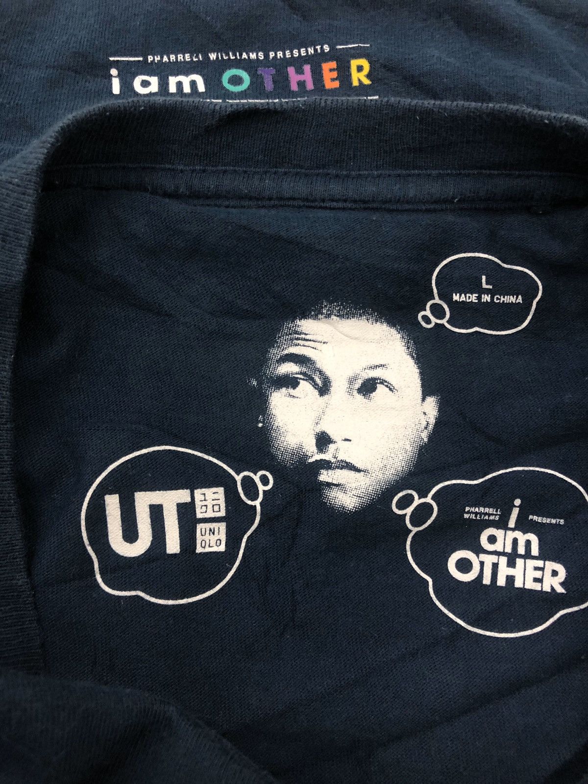 Pharrell × Uniqlo Rare Pharrell Williams I Am Other The Same Is Lame Shirt Size US L / EU 52-54 / 3 - 3 Thumbnail
