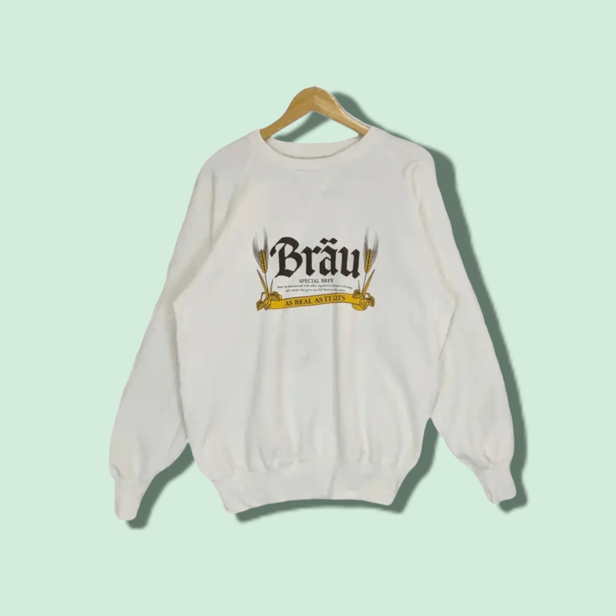 Japanese Brand Japan BRAU Special Brew Beer Jumper Sweatshirt Size US L / EU 52-54 / 3 - 1 Thumbnail