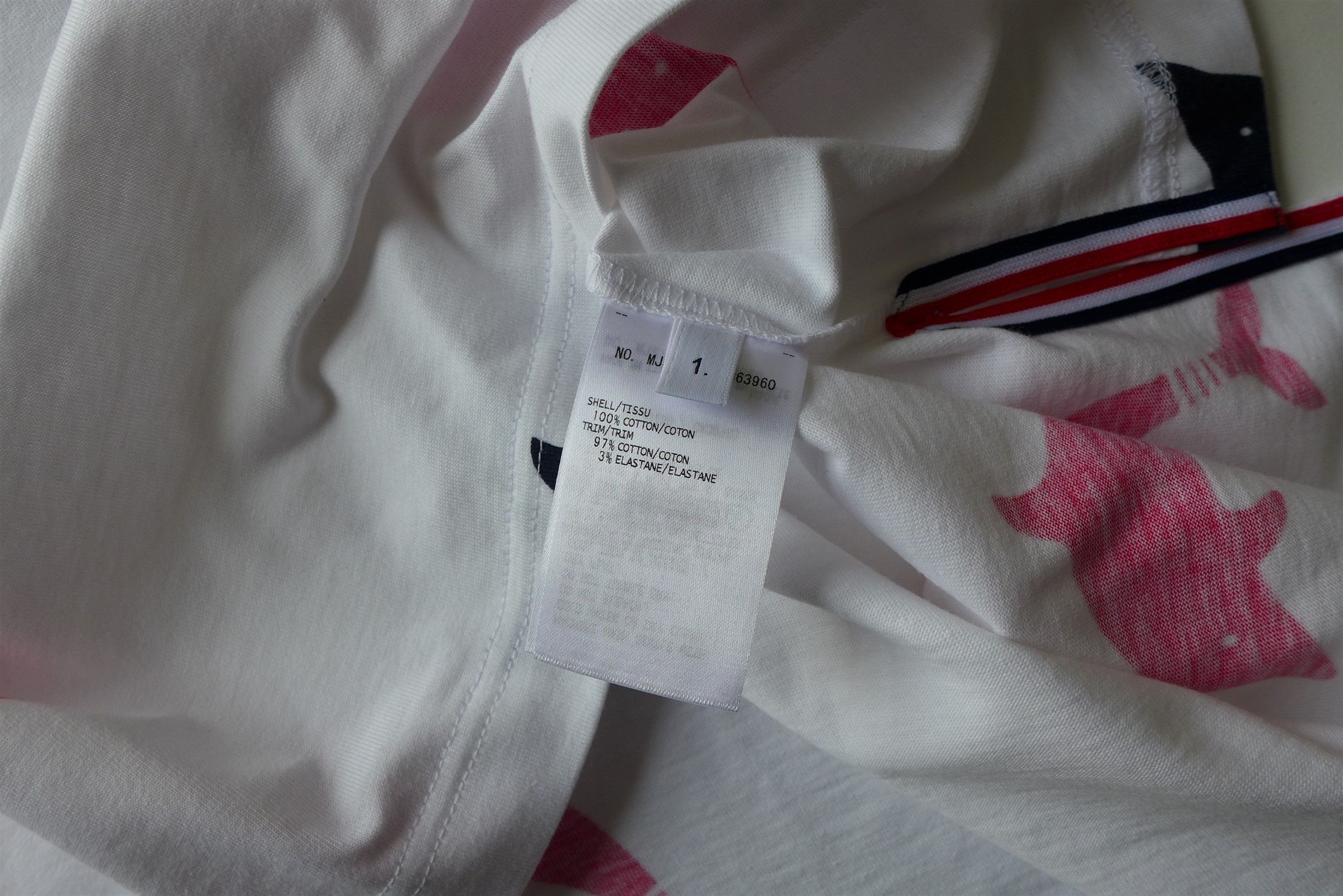 Thom Browne Thom Browne White Dolphin Print T-Shirt Size US S / EU 44-46 / 1 - 15 Thumbnail
