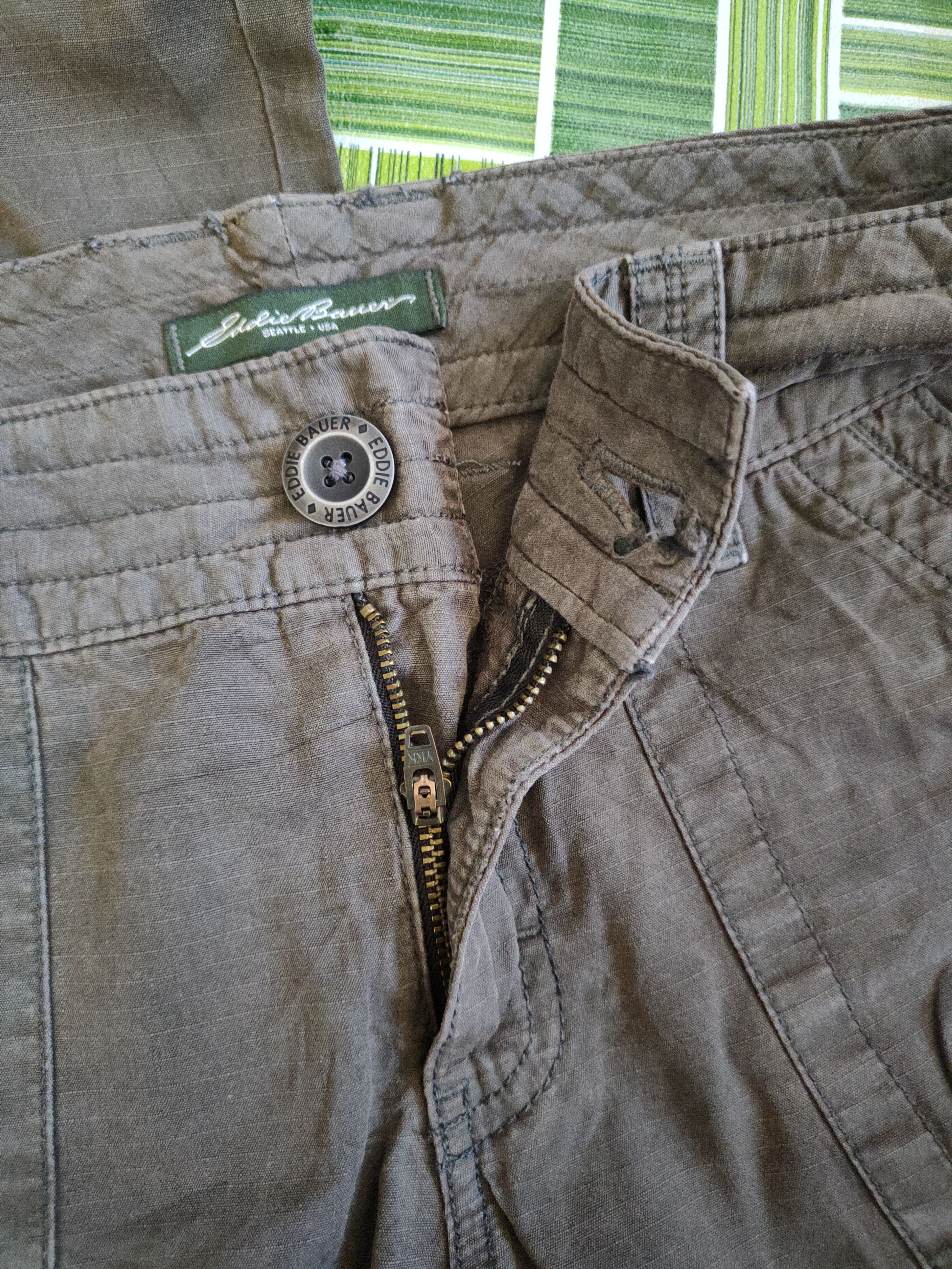Japanese Brand Eddie Bauer Gray Multi Pocket Tactical Cargo Pants #S723 Size US 34 / EU 50 - 11 Thumbnail