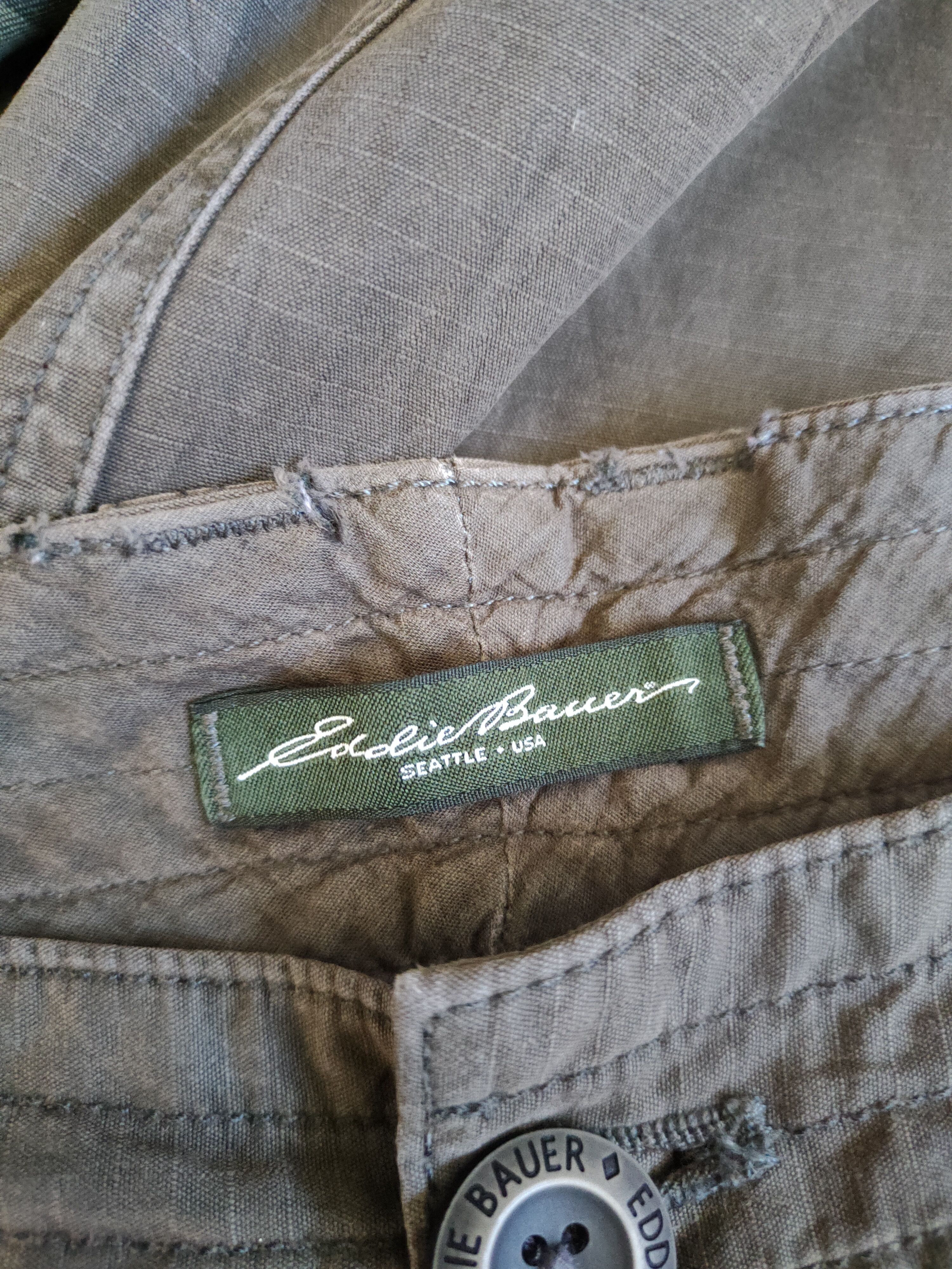 Japanese Brand Eddie Bauer Gray Multi Pocket Tactical Cargo Pants #S723 Size US 34 / EU 50 - 13 Thumbnail