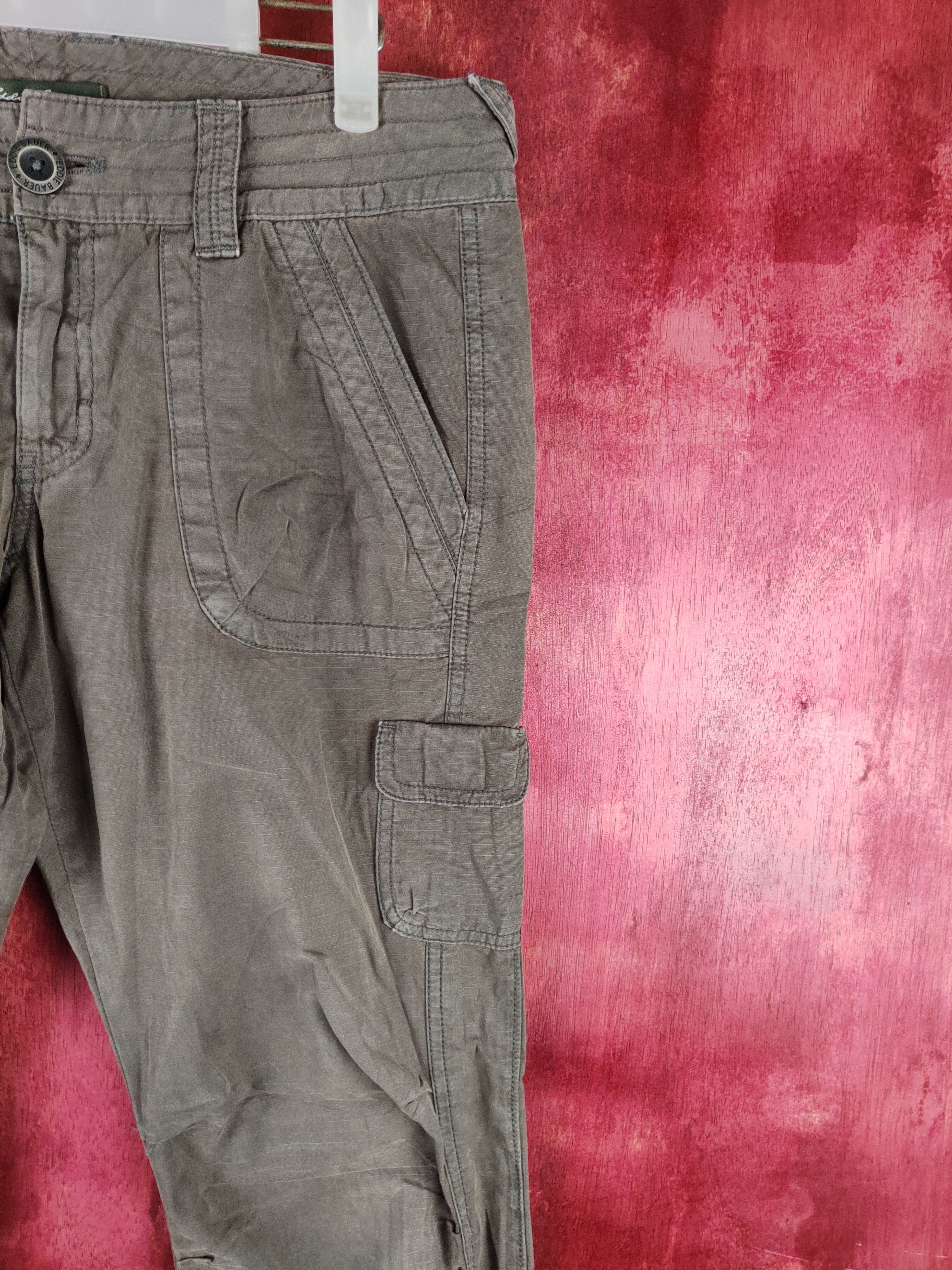 Japanese Brand Eddie Bauer Gray Multi Pocket Tactical Cargo Pants #S723 Size US 34 / EU 50 - 4 Thumbnail