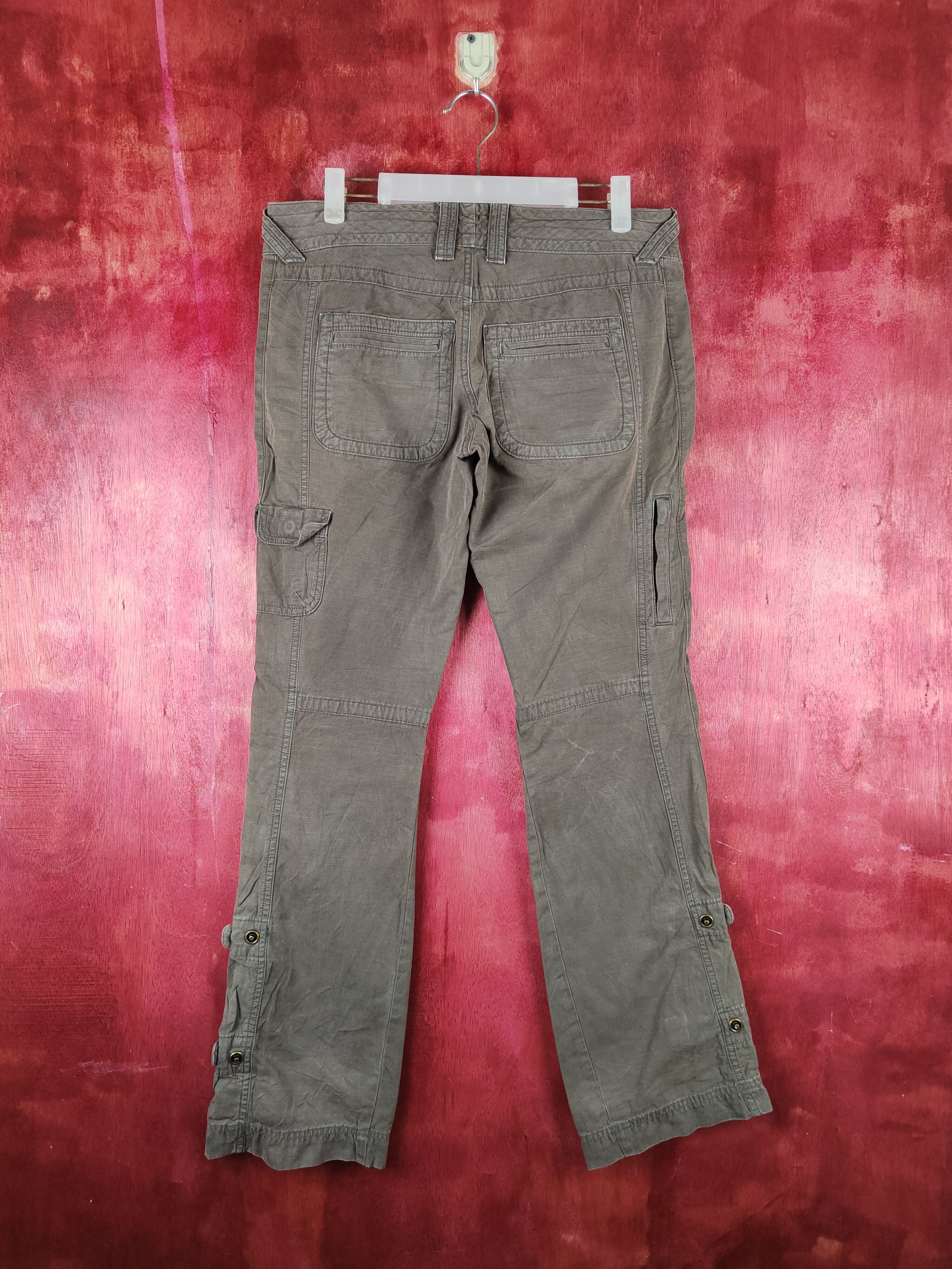 Japanese Brand Eddie Bauer Gray Multi Pocket Tactical Cargo Pants #S723 Size US 34 / EU 50 - 6 Thumbnail