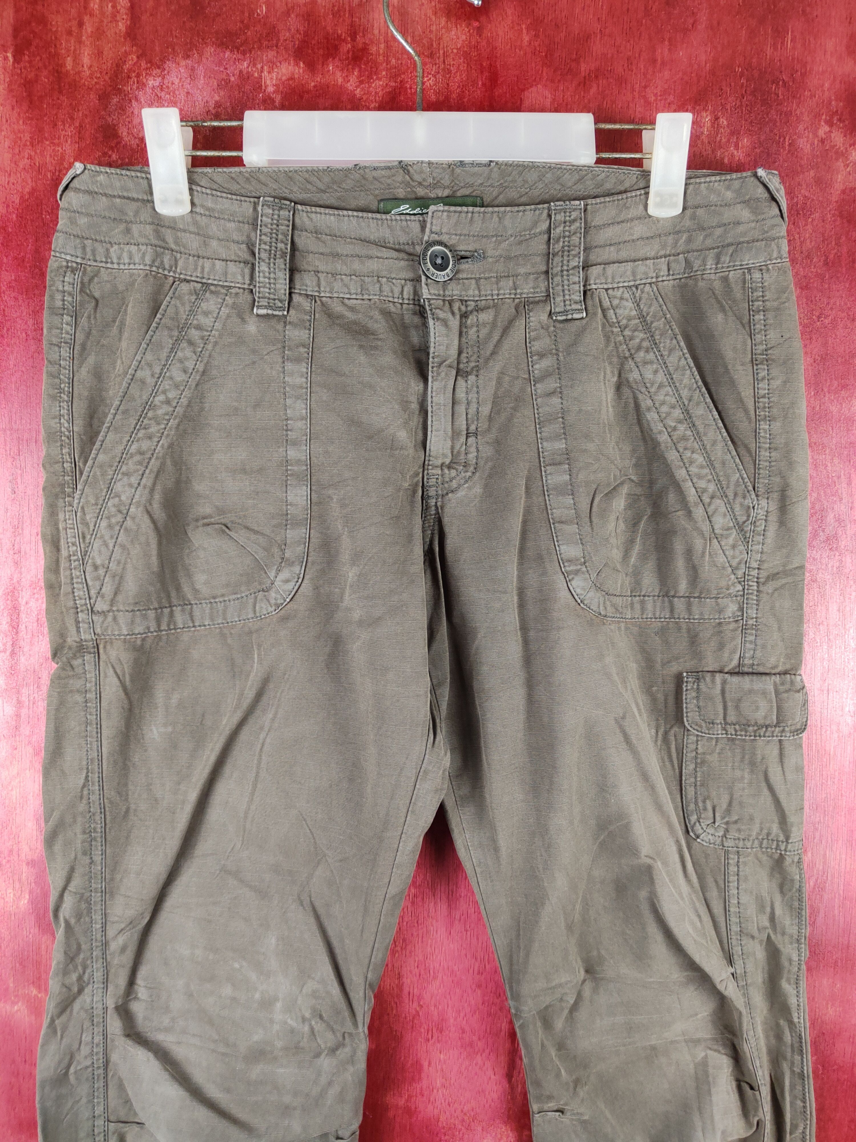 Japanese Brand Eddie Bauer Gray Multi Pocket Tactical Cargo Pants #S723 Size US 34 / EU 50 - 2 Thumbnail