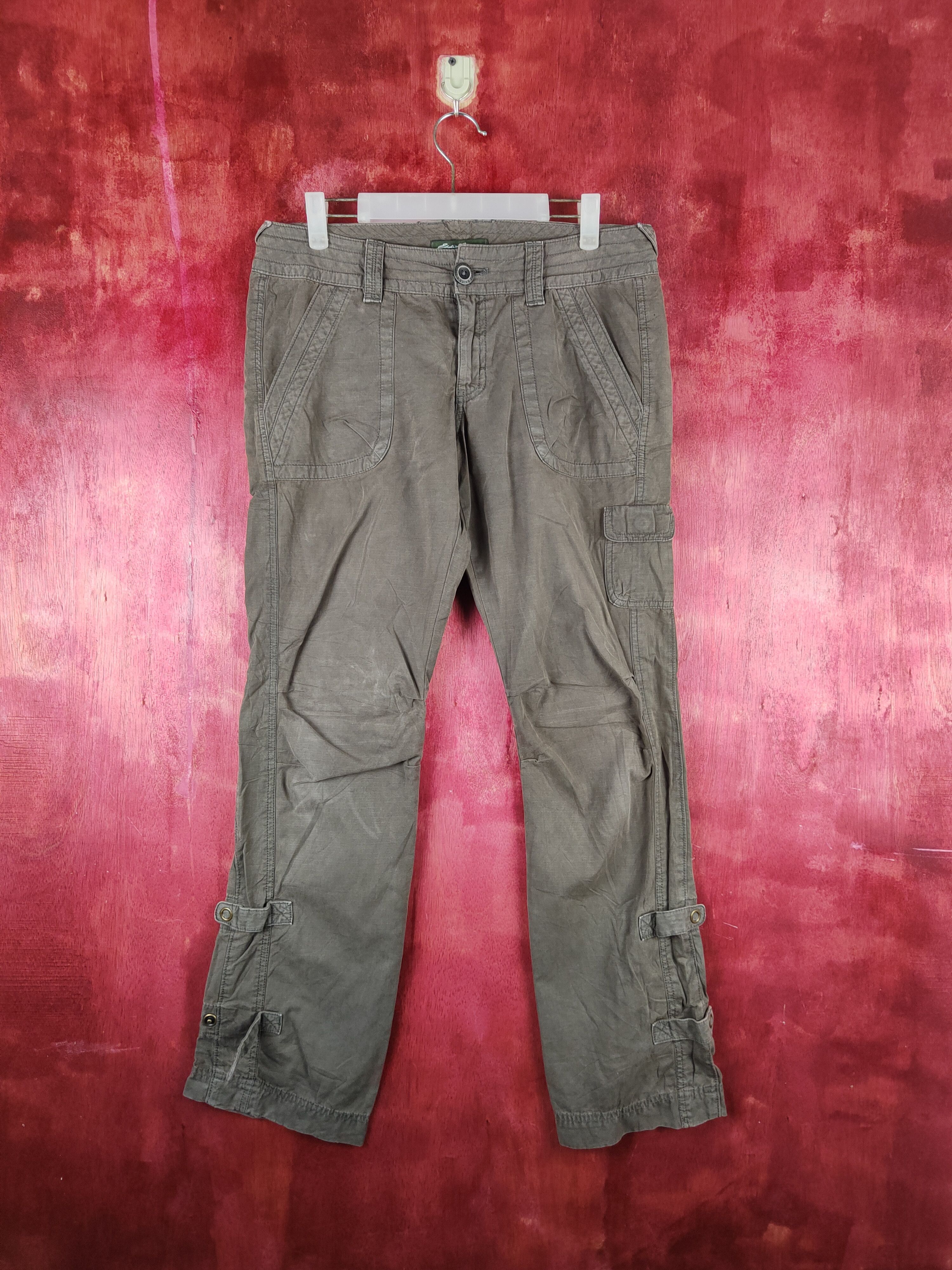 Eddie Bauer Gray Multi Pocket Tactical Cargo Pants #S723
