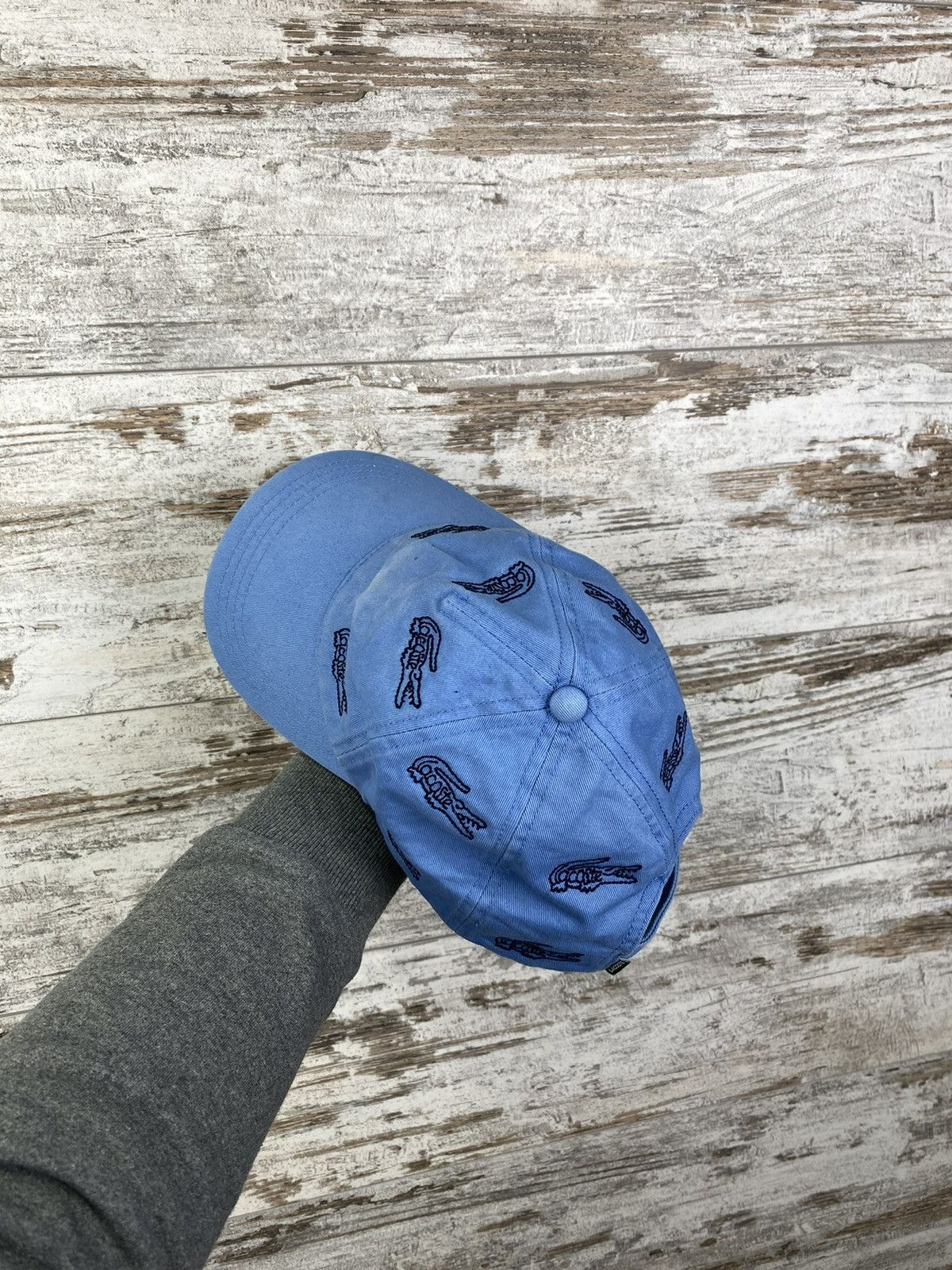 Lacoste Mens Vintage Lacoste cap monogram distressed Hats streetwear Size ONE SIZE - 6 Thumbnail
