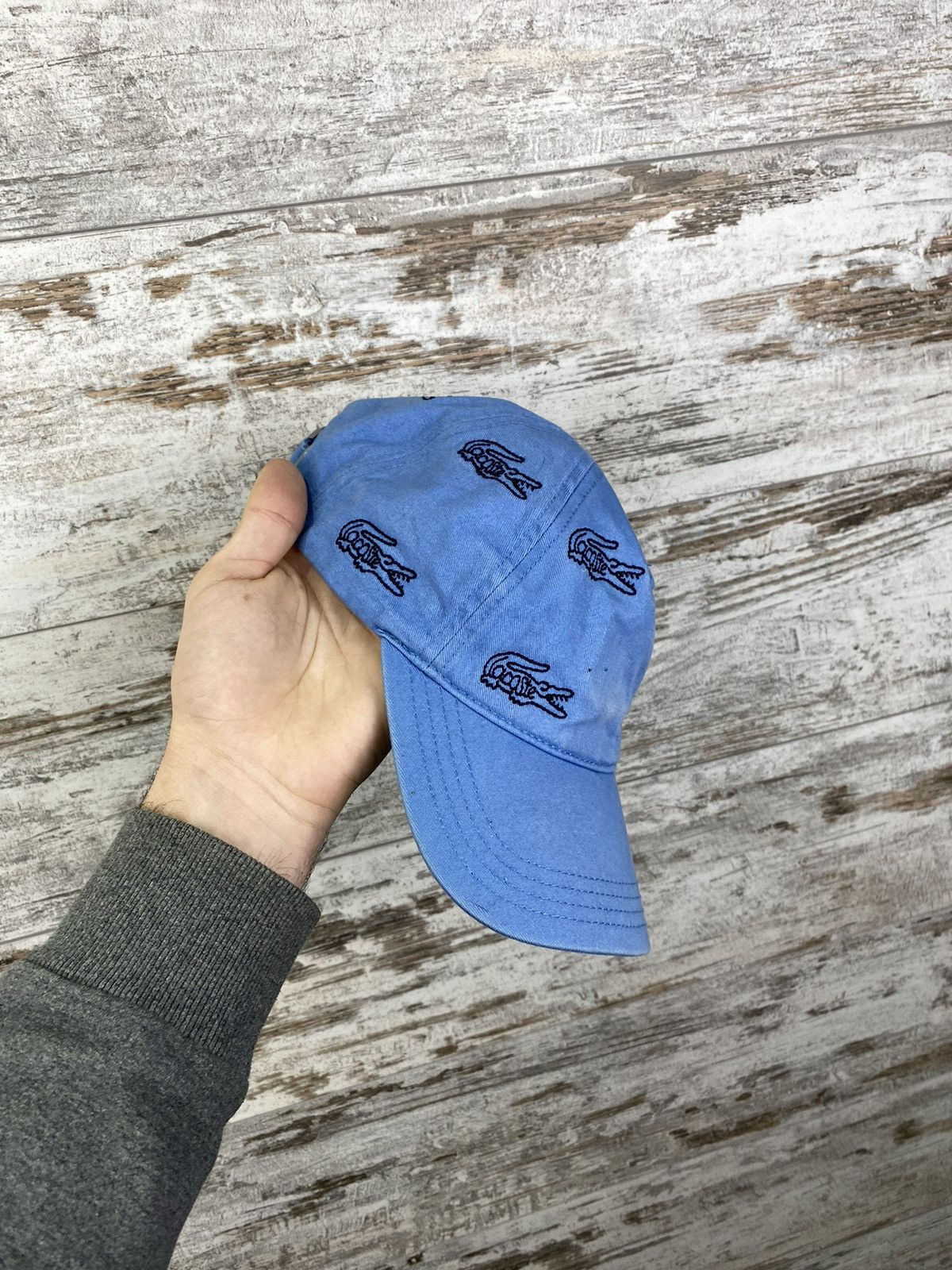 Lacoste Mens Vintage Lacoste cap monogram distressed Hats streetwear Size ONE SIZE - 2 Thumbnail