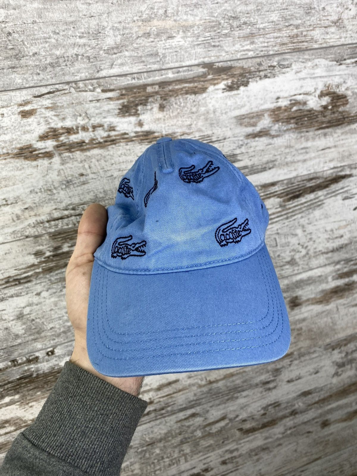 Lacoste Mens Vintage Lacoste cap monogram distressed Hats streetwear Size ONE SIZE - 3 Thumbnail