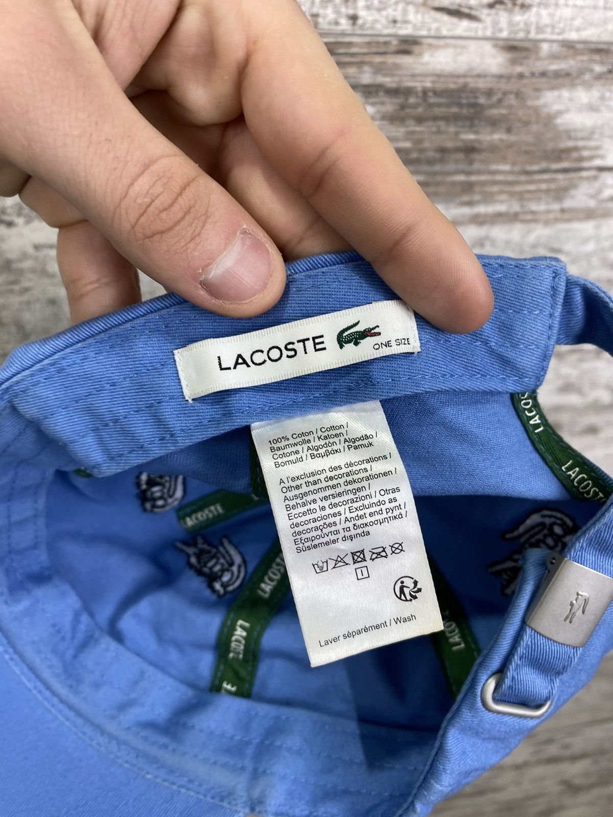 Lacoste Mens Vintage Lacoste cap monogram distressed Hats streetwear Size ONE SIZE - 9 Thumbnail