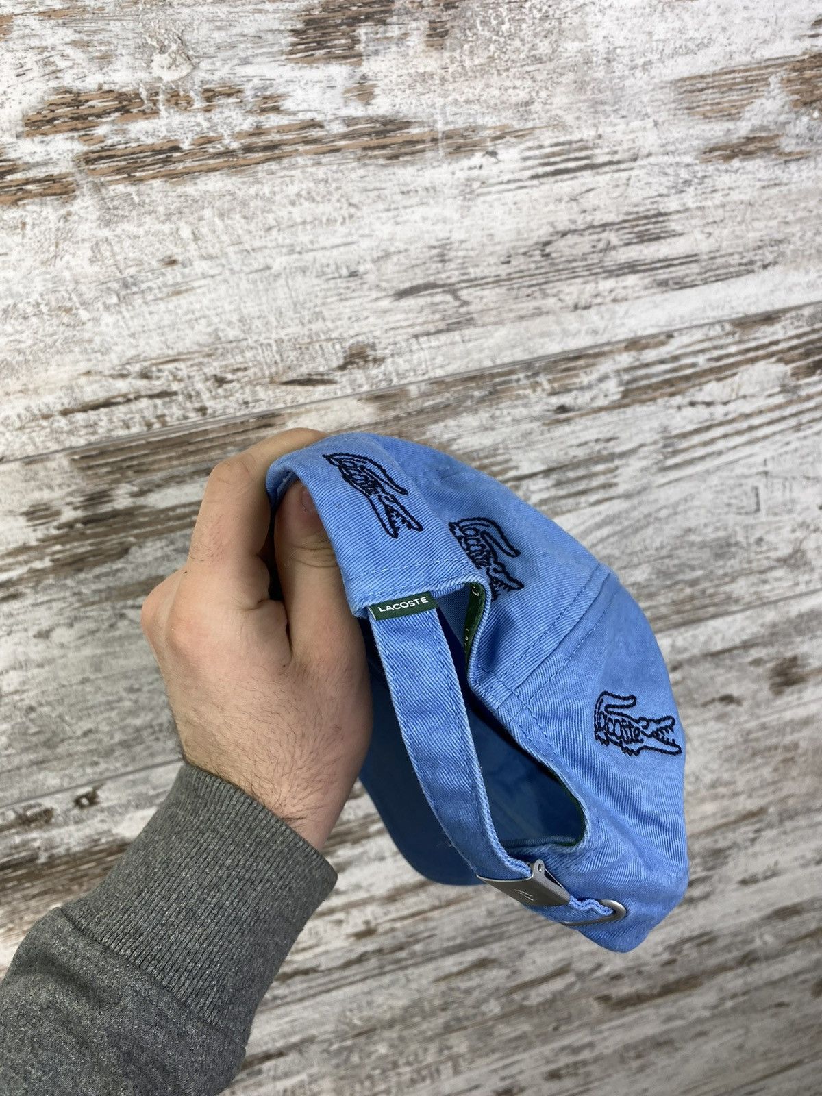 Lacoste Mens Vintage Lacoste cap monogram distressed Hats streetwear Size ONE SIZE - 11 Thumbnail