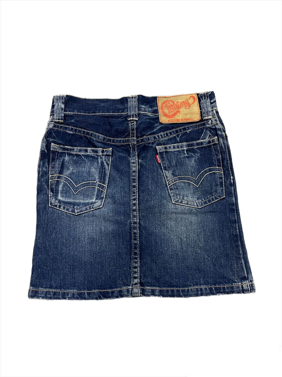 Hysteric Glamour × Japanese Brand 🇯🇵Kinky By Hysteric Glamour Jeans Mini Skirt Size 30" / US 8 / IT 44 - 3 Thumbnail