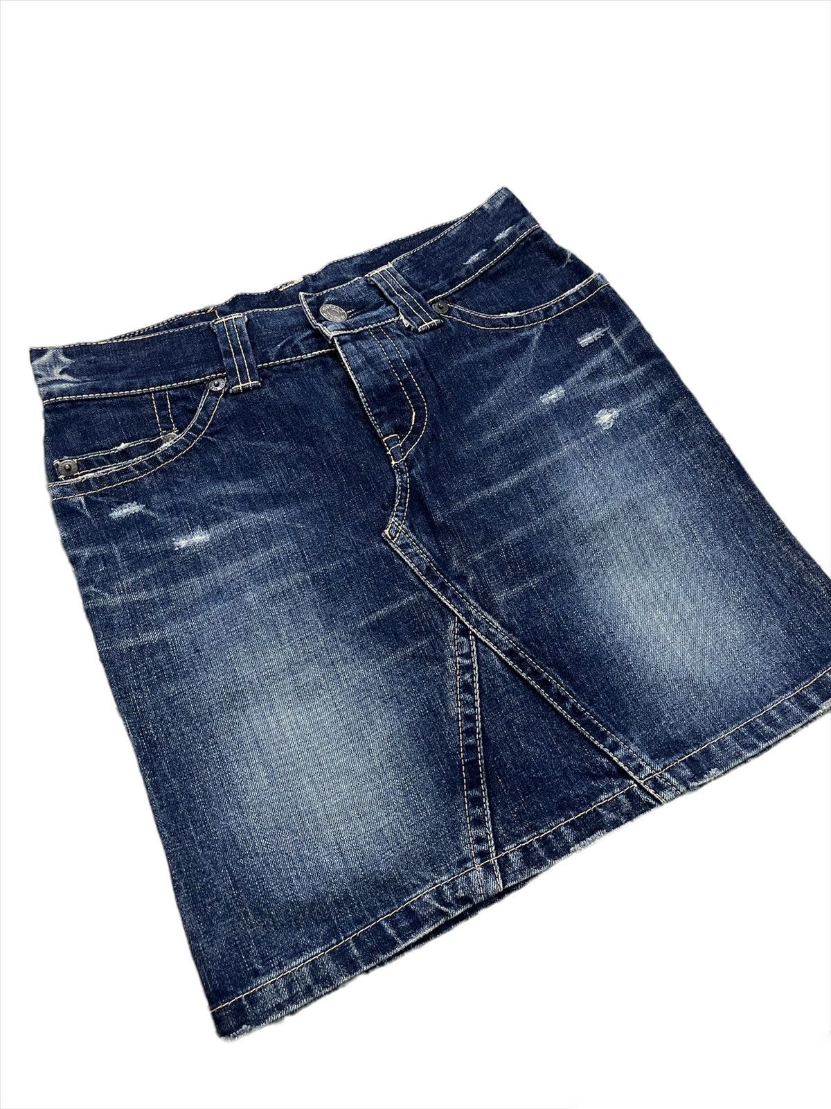 Hysteric Glamour × Japanese Brand 🇯🇵Kinky By Hysteric Glamour Jeans Mini Skirt Size 30" / US 8 / IT 44 - 1 Thumbnail