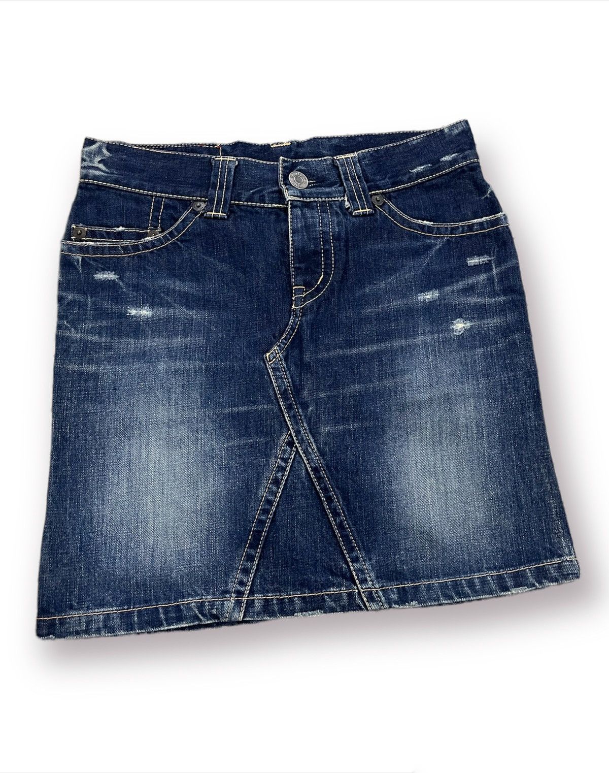 Hysteric Glamour × Japanese Brand 🇯🇵Kinky By Hysteric Glamour Jeans Mini Skirt Size 30" / US 8 / IT 44 - 2 Thumbnail