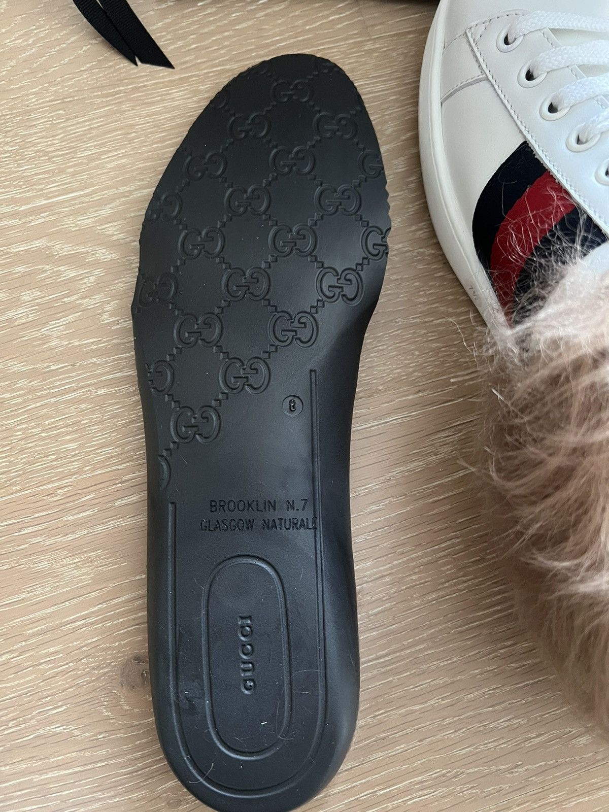 Gucci Gucci Ace Fur low top Trainer Sneakers Size US 7.5 / EU 40-41 - 9 Thumbnail