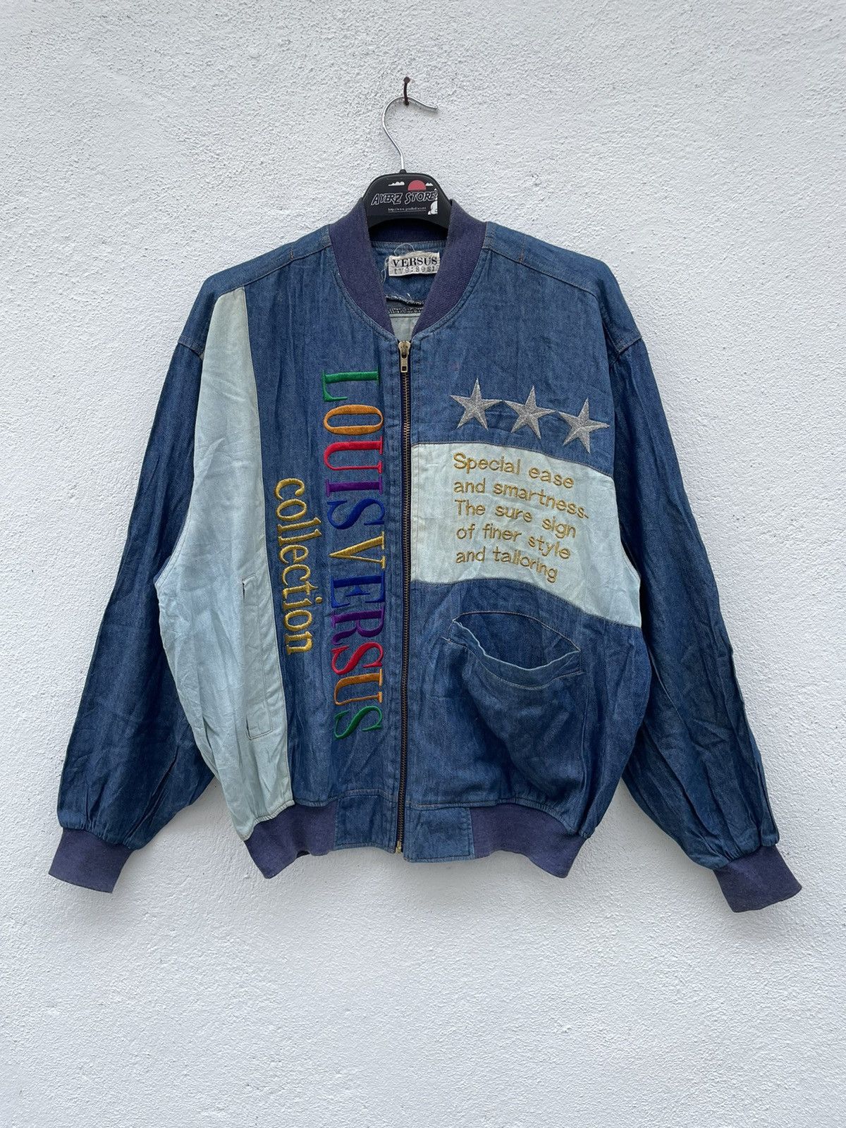 Japanese Brand Japan Brand Louis Versus Collection Light Denim Jacket Size US M / EU 48-50 / 2 - 1 Thumbnail