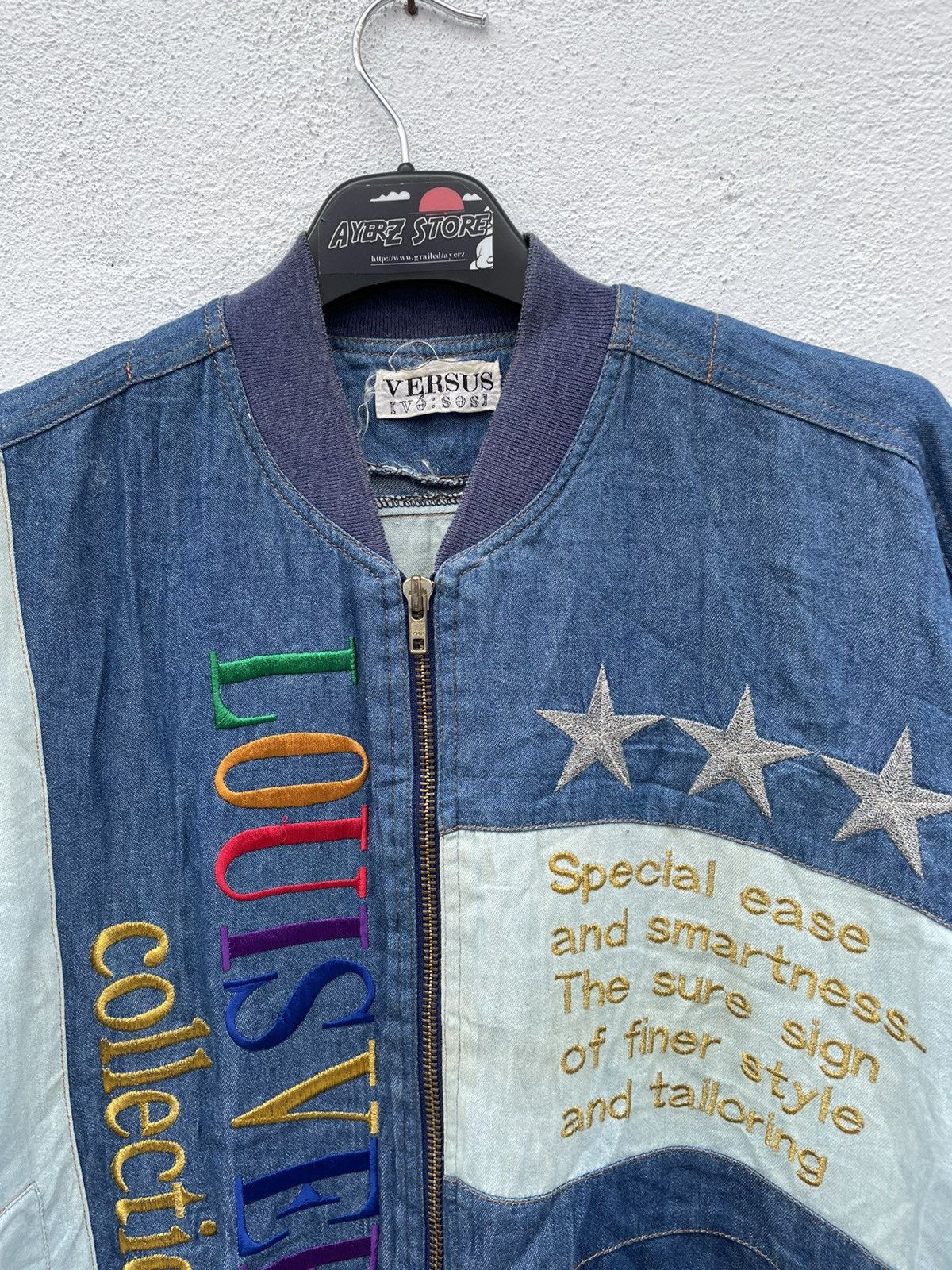 Japanese Brand Japan Brand Louis Versus Collection Light Denim Jacket Size US M / EU 48-50 / 2 - 2 Thumbnail