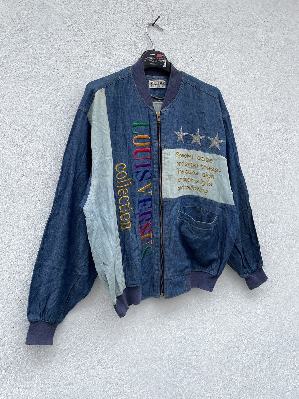 Japanese Brand Japan Brand Louis Versus Collection Light Denim Jacket Size US M / EU 48-50 / 2 - 6 Thumbnail