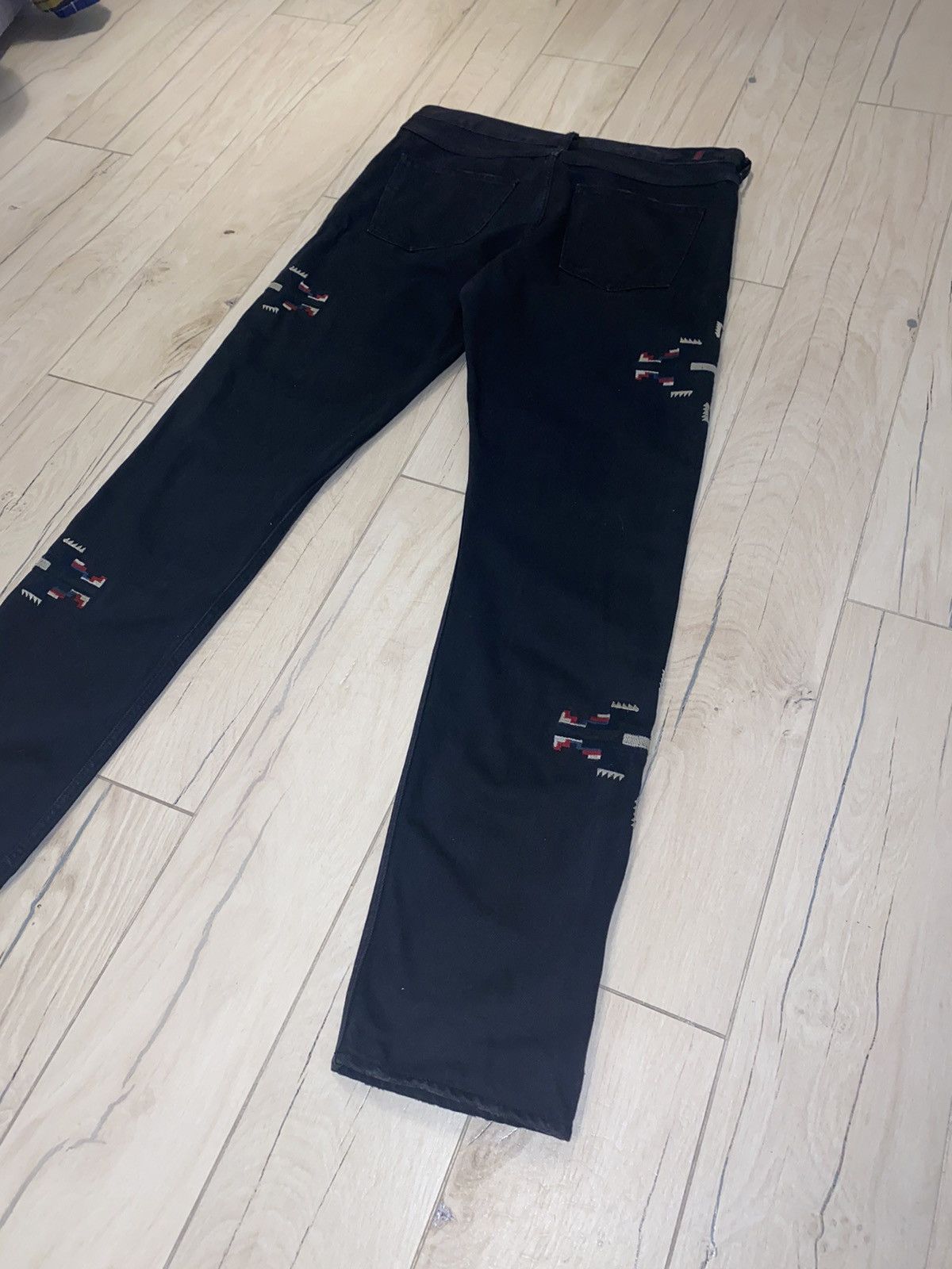 Isabel Marant FW13 Isabel Marant X H&M Persian Embroidered Denim Pants Size US 34 / EU 50 - 7 Thumbnail