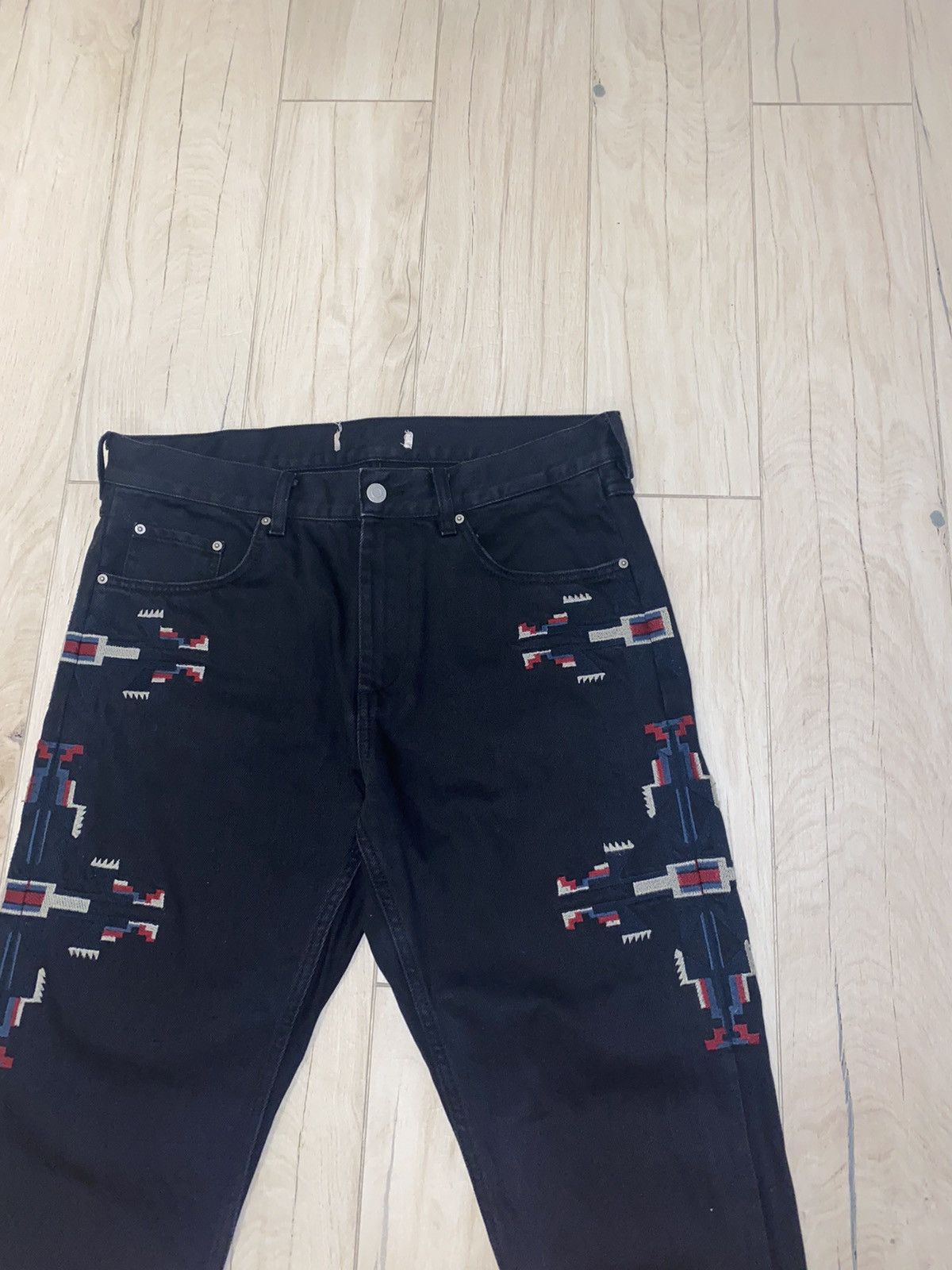 Isabel Marant FW13 Isabel Marant X H&M Persian Embroidered Denim Pants Size US 34 / EU 50 - 5 Thumbnail