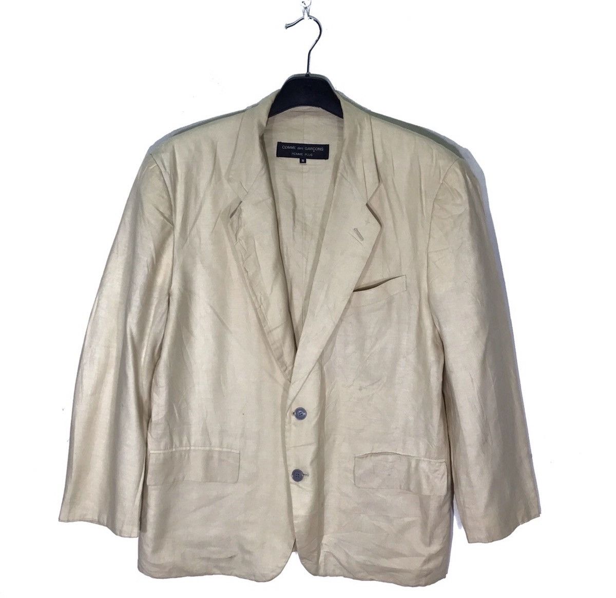 Comme des Garcons × Comme des Garcons Homme Plus Vintage Comme des Gargons Wide Sleeve Crop Jacket Cardigan Size US M / EU 48-50 / 2 - 1 Thumbnail