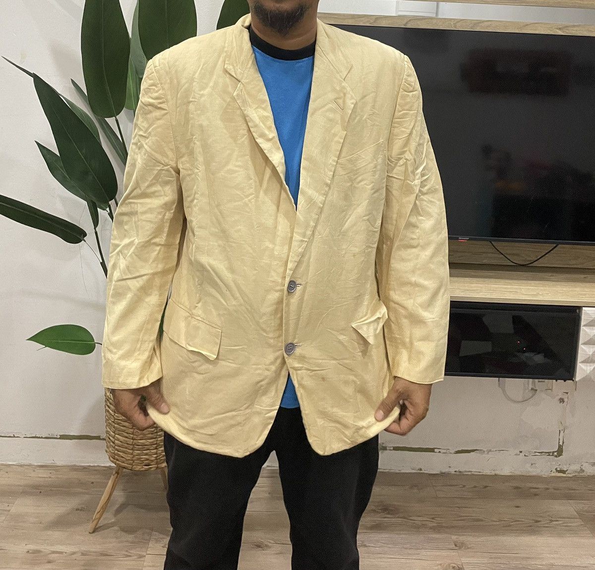 Comme des Garcons × Comme des Garcons Homme Plus Vintage Comme des Gargons Wide Sleeve Crop Jacket Cardigan Size US M / EU 48-50 / 2 - 6 Thumbnail