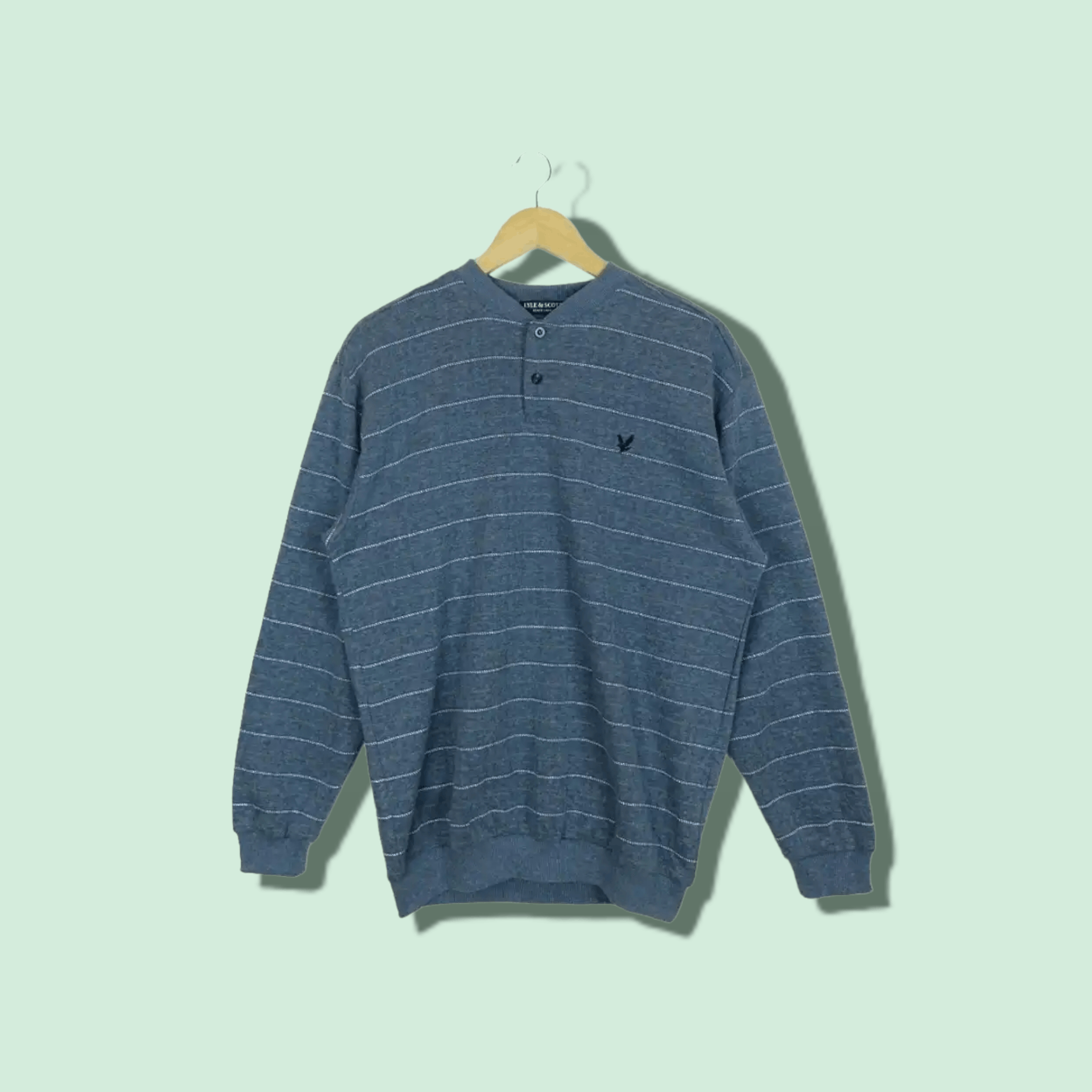 Lyle & Scott × Vintage Vintage 90's LYLE & SCOTT Check Retro Classic Sweatshirts Size US L / EU 52-54 / 3 - 1 Thumbnail