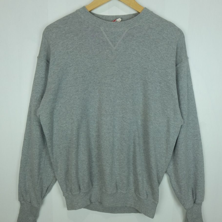 Hanes × Vintage Vintage 90's HANES Sweatshirts Jumper Retro Classic Size US M / EU 48-50 / 2 - 2 Thumbnail