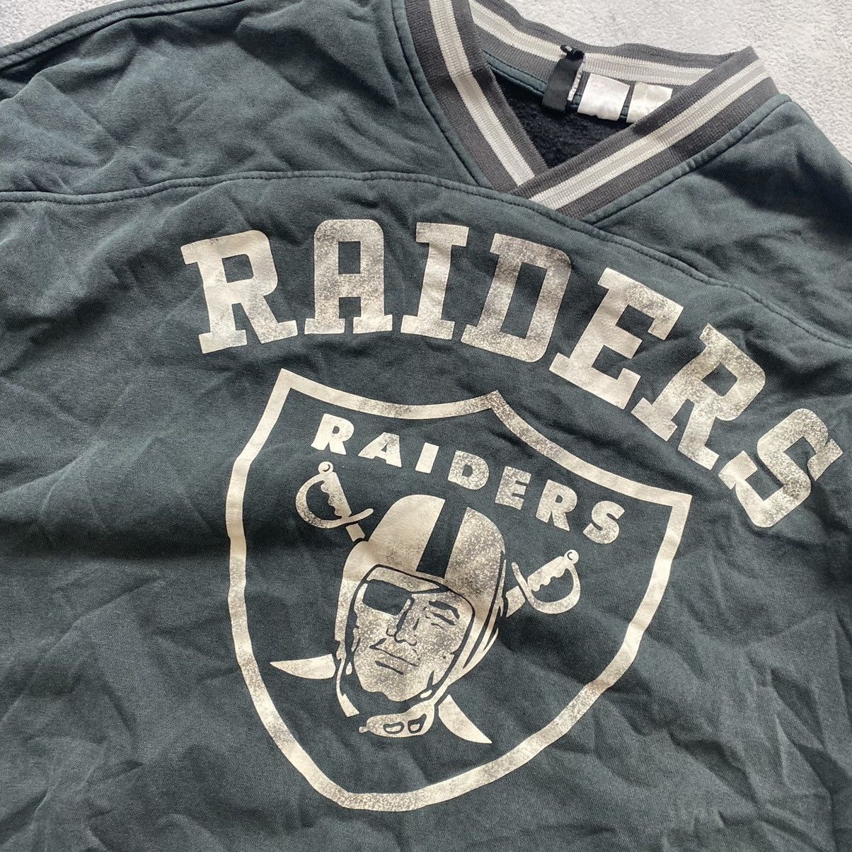 H M NFL Oakland Raiders vintage Raiders sweatshirt Grailed